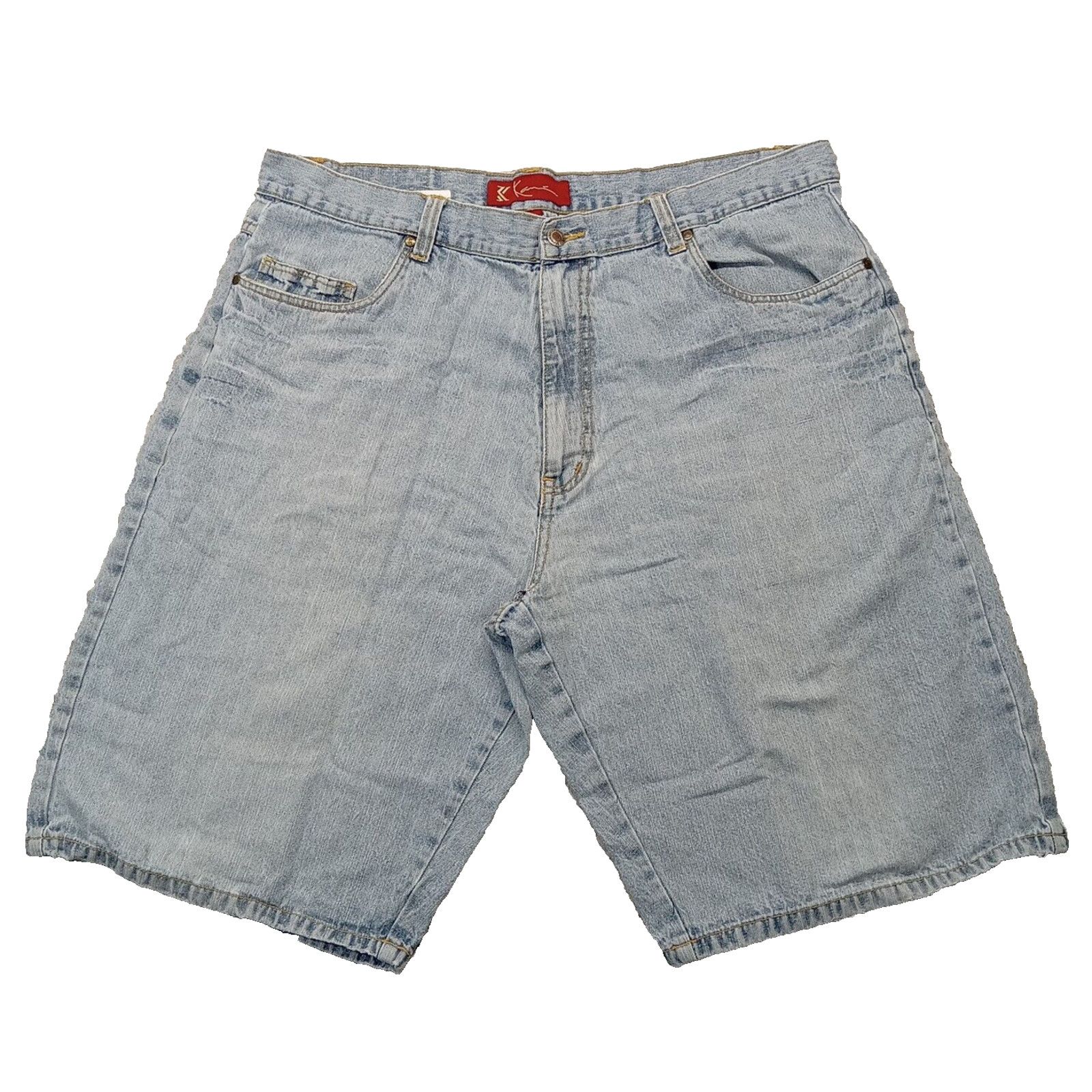 Karl Kani Karl Kani Shorts 42 Men's Baggy Hip Hop Y2K Blue Jean Denim Size US 42 / EU 58 - 1 Thumbnail