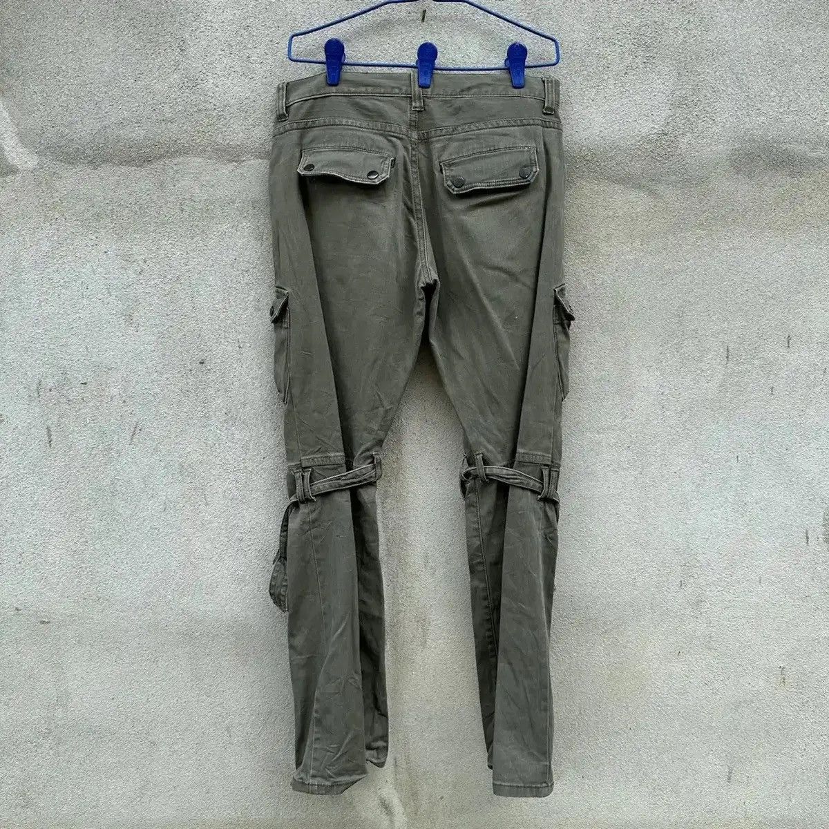 Vintage SEMATIC DESIGN 🔥BONDAGE PUNK FLARE/BOOTCUT RARE MULTI CARGO Size US 32 / EU 48 - 12 Thumbnail