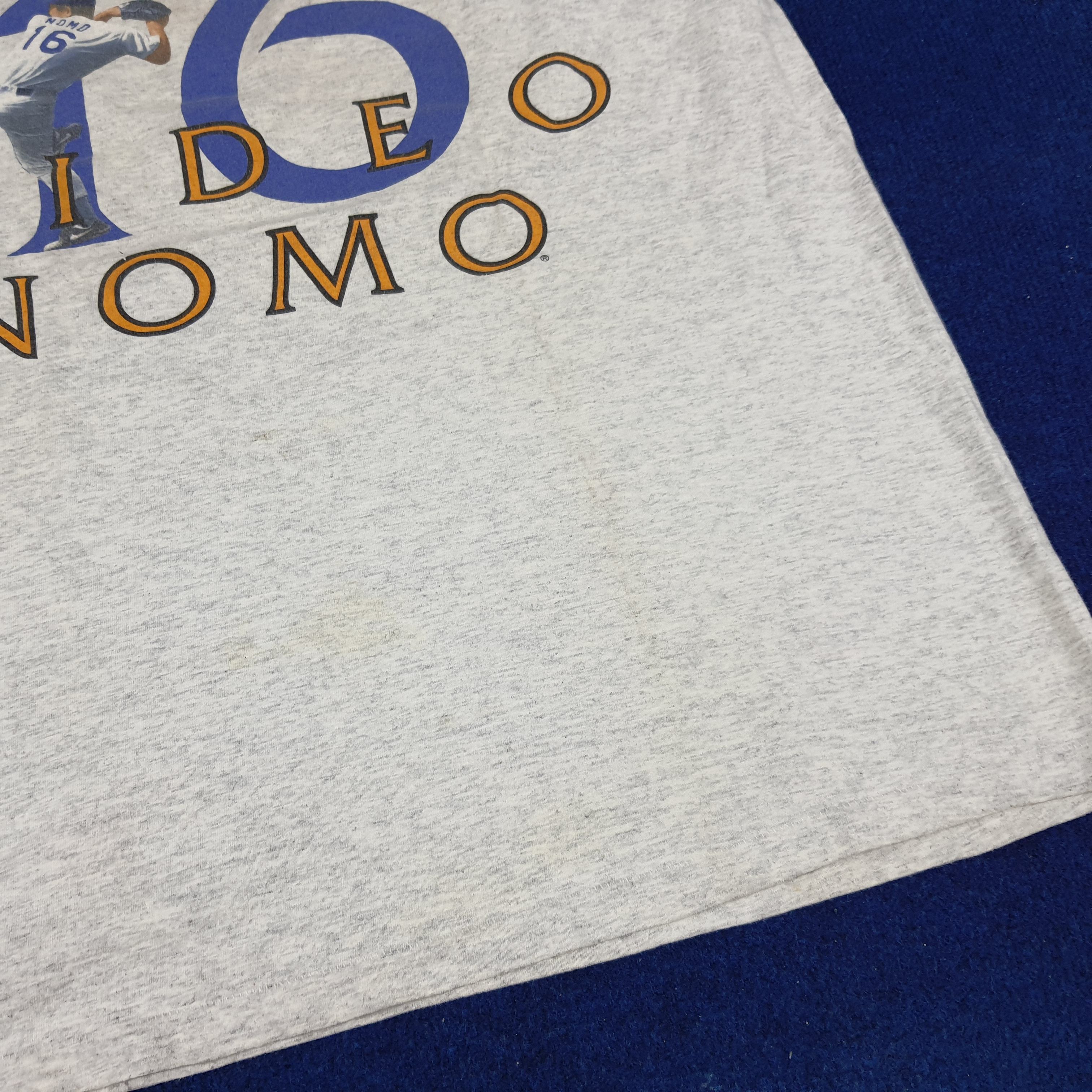 MLB × Vintage Vintage 90s MLB L.A DODGERS Hideo Nomo Legend Player T-shirt Size US L / EU 52-54 / 3 - 9 Thumbnail