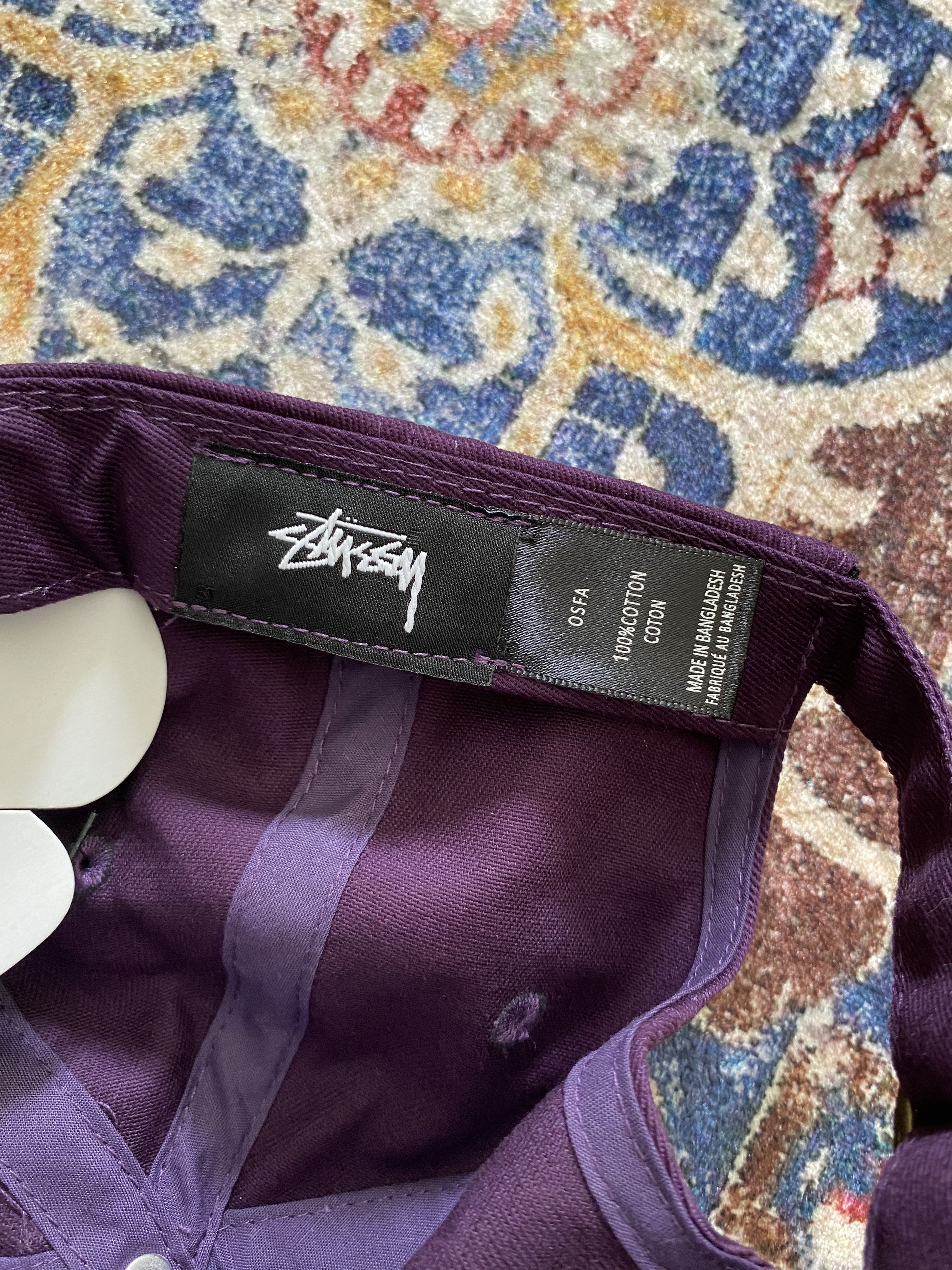 Stussy Stussy Basic Logo Twill Cap - Plum Size ONE SIZE - 2 Thumbnail
