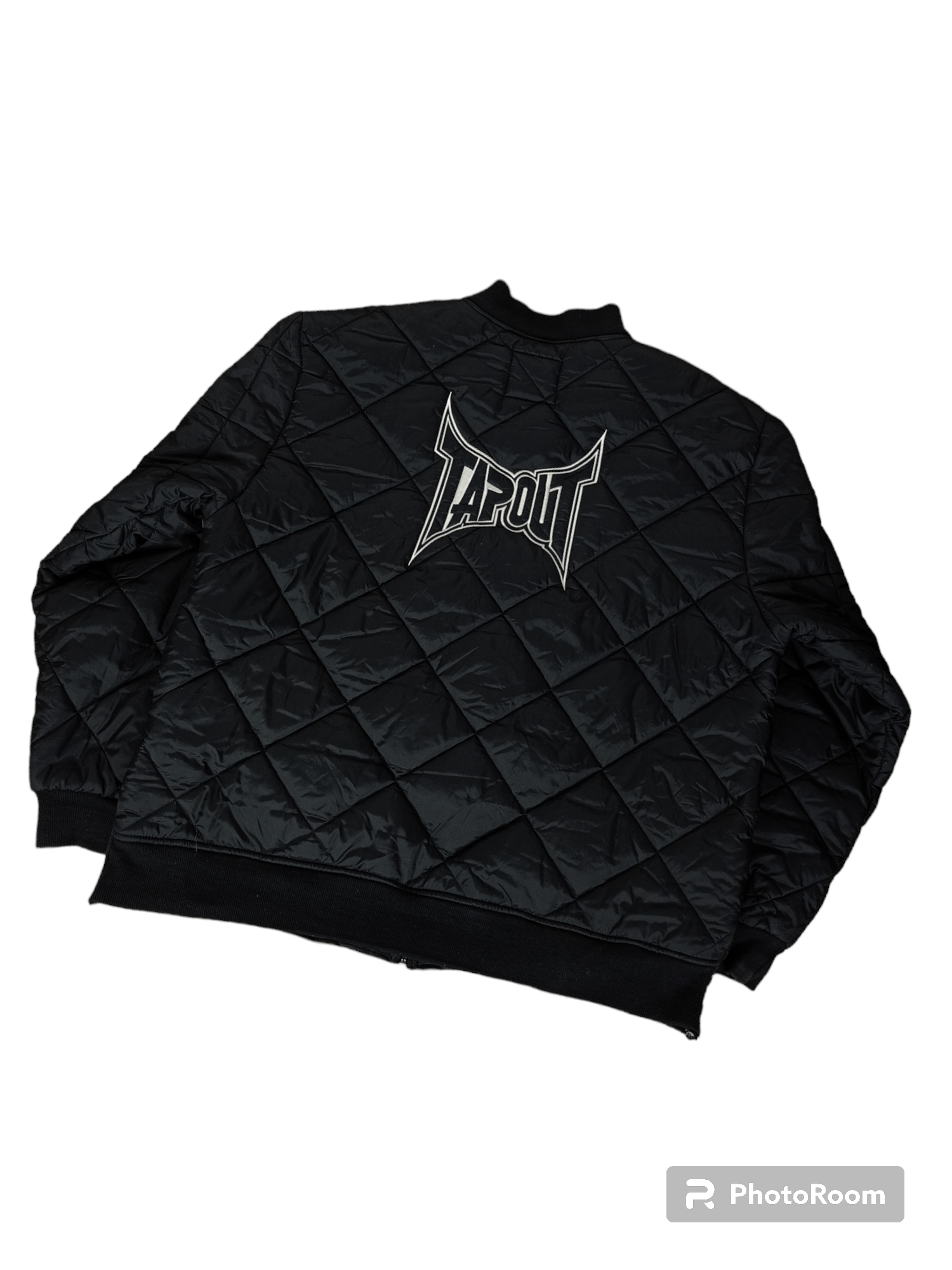 City Streets 🔥 Tapout Black Jacket XXL Quilted Bombers Streetwear 🔥 Size US XXL / EU 58 / 5 - 2 Thumbnail