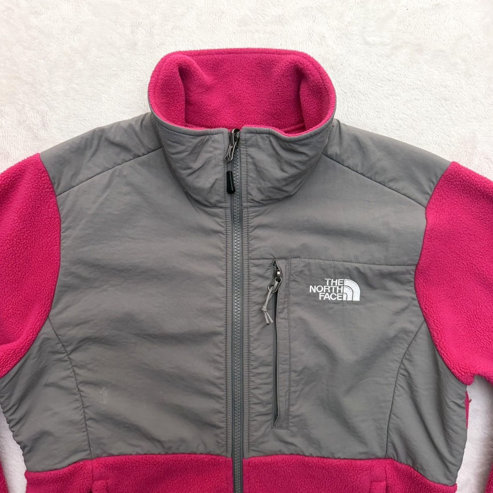 The North Face VINTAGE? No. The North Face Jacket Womens M Pink Gray Polartec Fleece Full Zip Denali Size M / US 6-8 / IT 42-44 - 2 Thumbnail