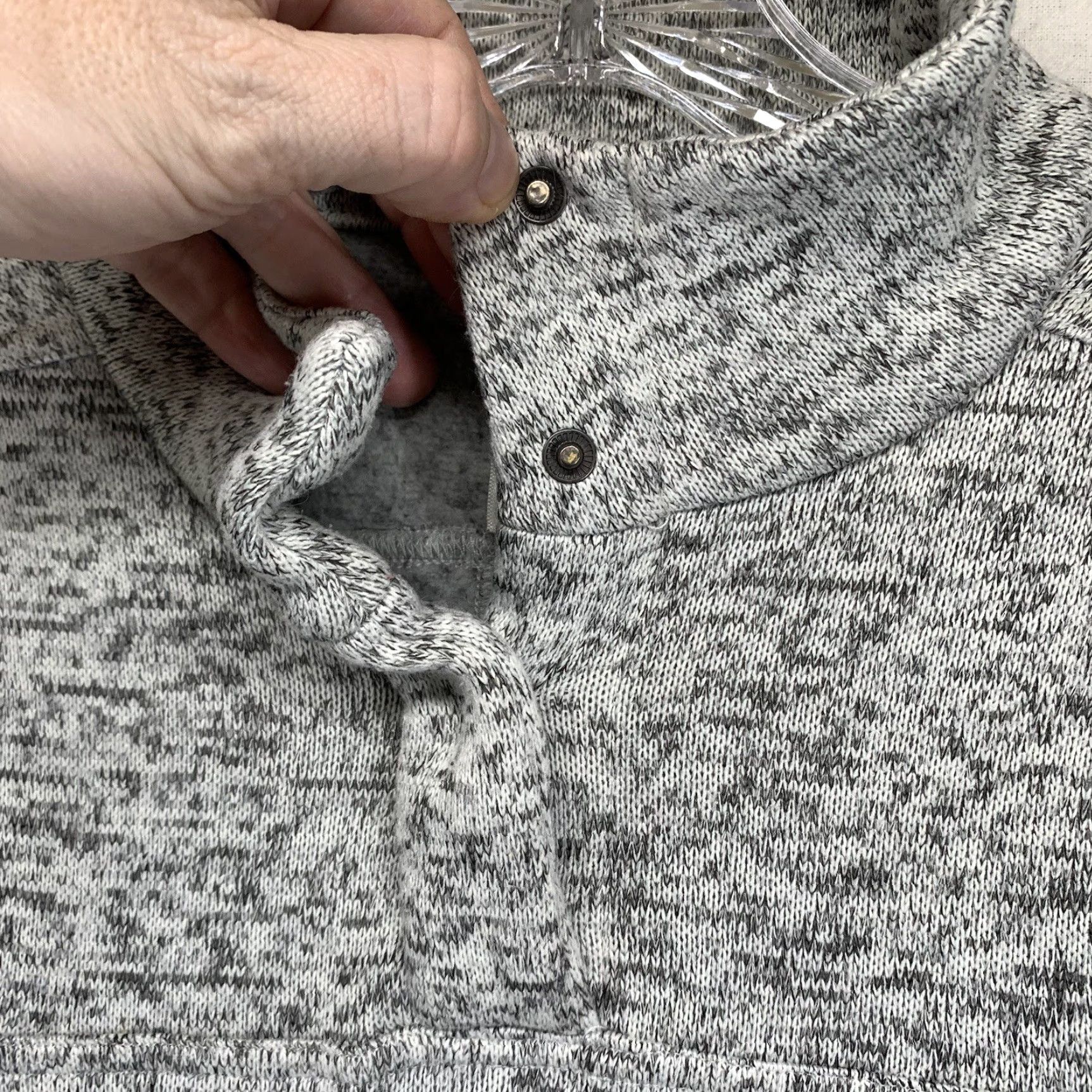 Kyodan KYODAN Pullover Women’s 1/4 Snap Side Pockets Medium Gray Freedom Trail EUC Womens Size M / US 6-8 / IT 42-44 - 7 Thumbnail