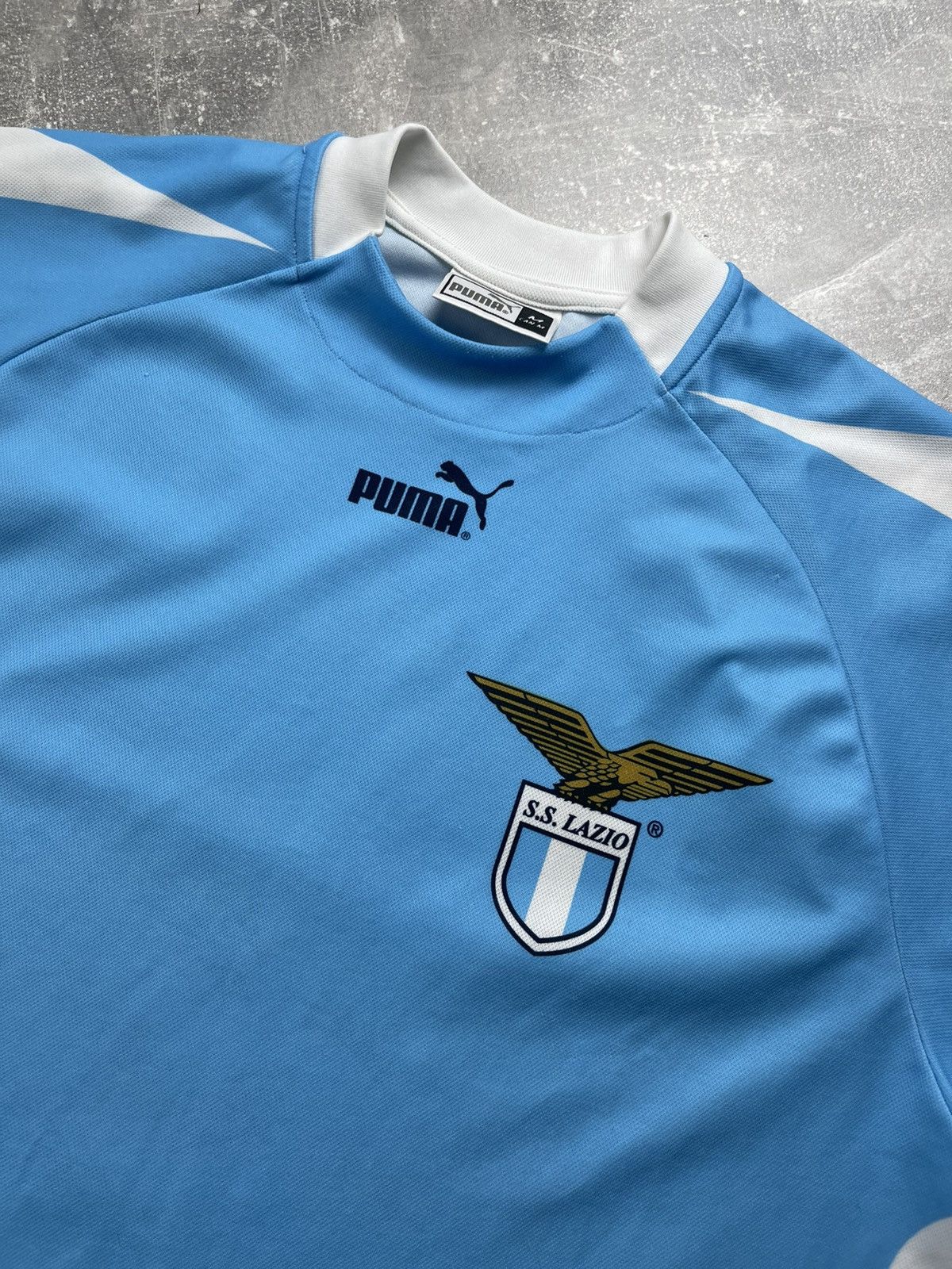 Puma Vintage S.S. Lazio Puma Jersey Dedicata a Te Autograph Shirt Size US M / EU 48-50 / 2 - 5 Thumbnail