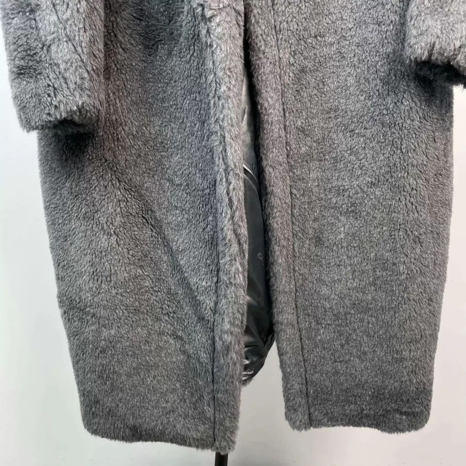 Max Mara MaxMara Teddy Coat Gray Hooded Runway Size S Size S / US 4 / IT 40 - 8 Thumbnail