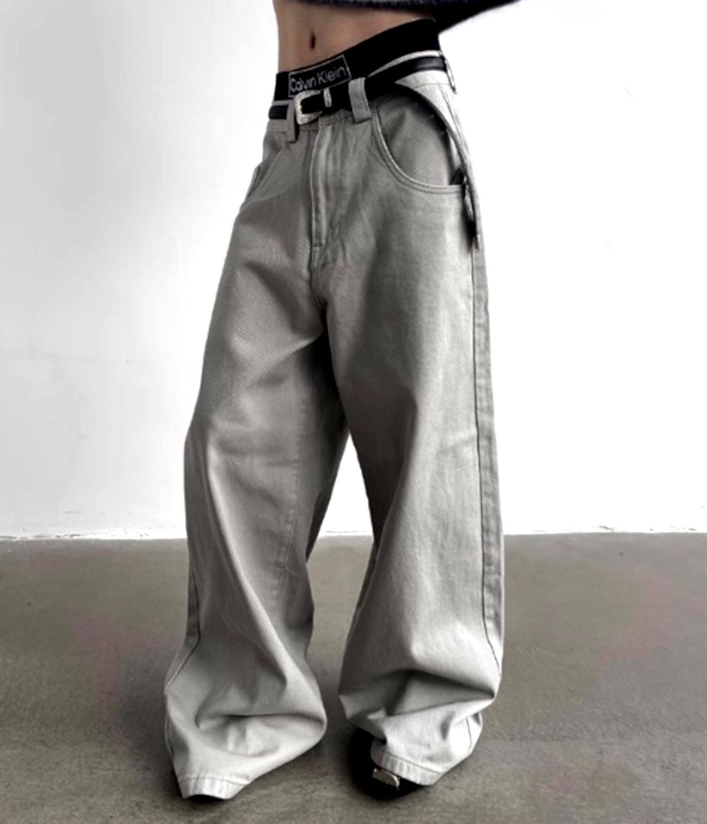 Designer × Japanese Brand × Vintage Vintage Hippie Oversize Wide Leg Washed Pants Streetwear Size US 32 / EU 48 - 4 Thumbnail