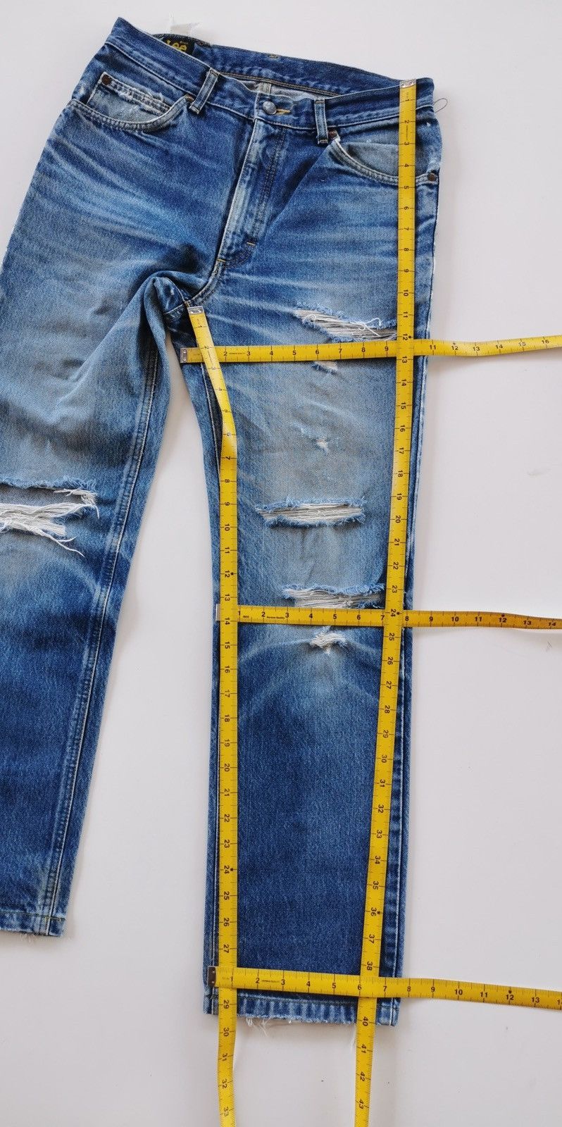 Lee Vintage Jeans Lee Style Ripped Size US 29 - 13 Thumbnail