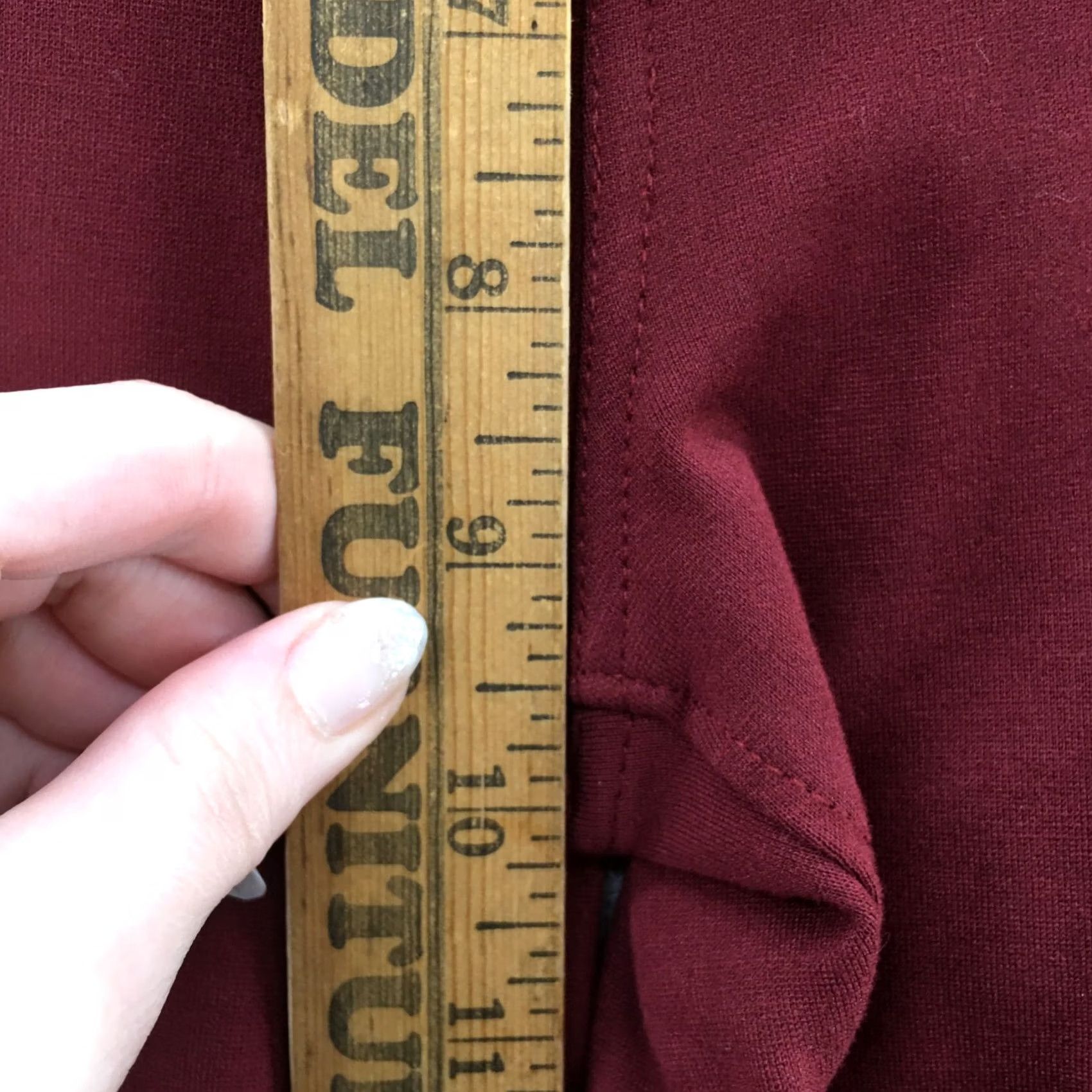 Calvin Klein Calvin Klein Skinny Pants Womens 10 Burgundy Mid Rise 5 Pockets Casual Slim Leg Regular 32in Waist 30in Inseam Mens Womens Girls Boys Size 32" / US 10 / IT 46 - 7 Thumbnail
