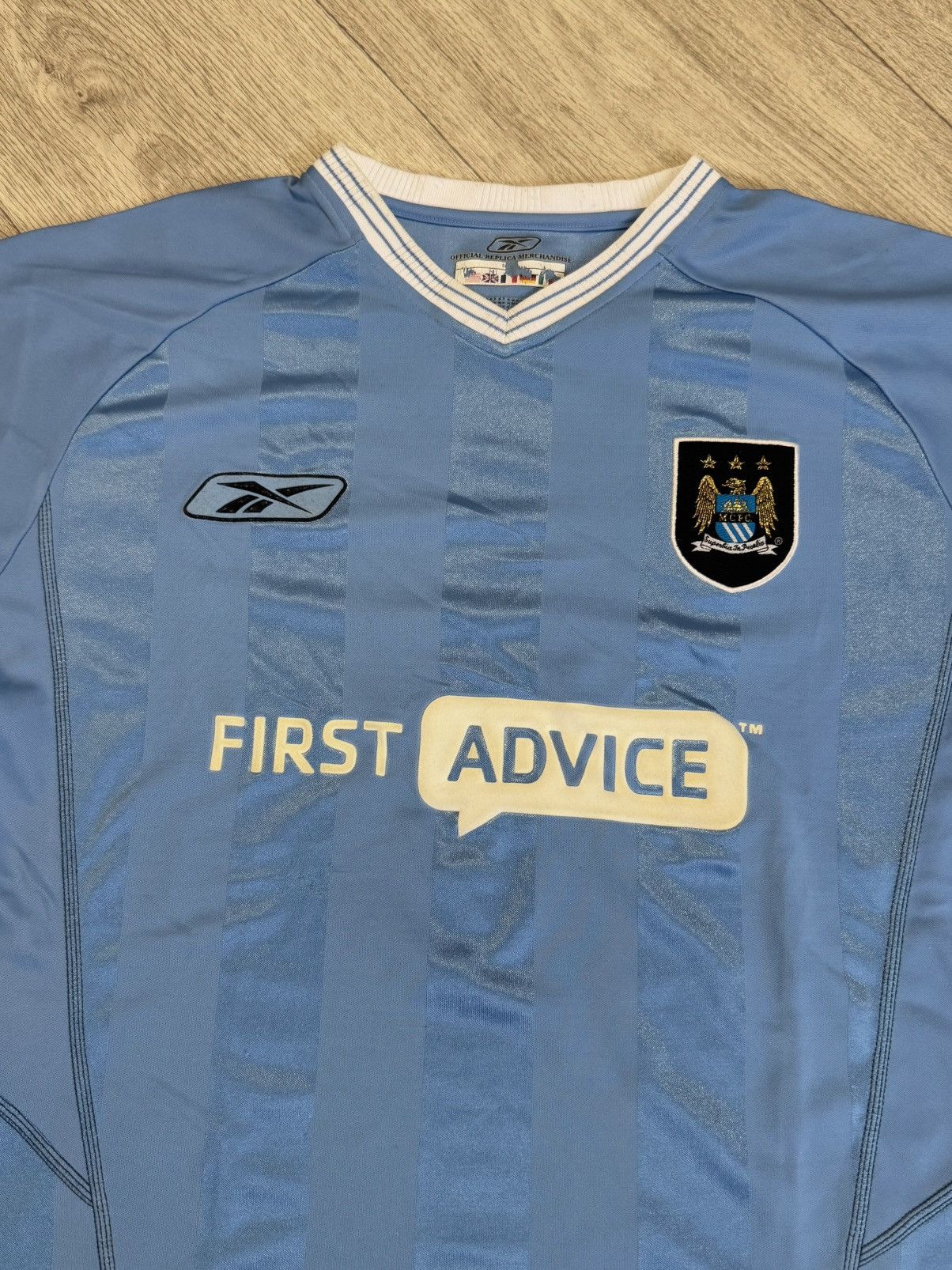 Vintage 🔷Vintage Reebok Manchester City 2003/04 Soccer jersey🔷 Size US S / EU 44-46 / 1 - 3 Thumbnail