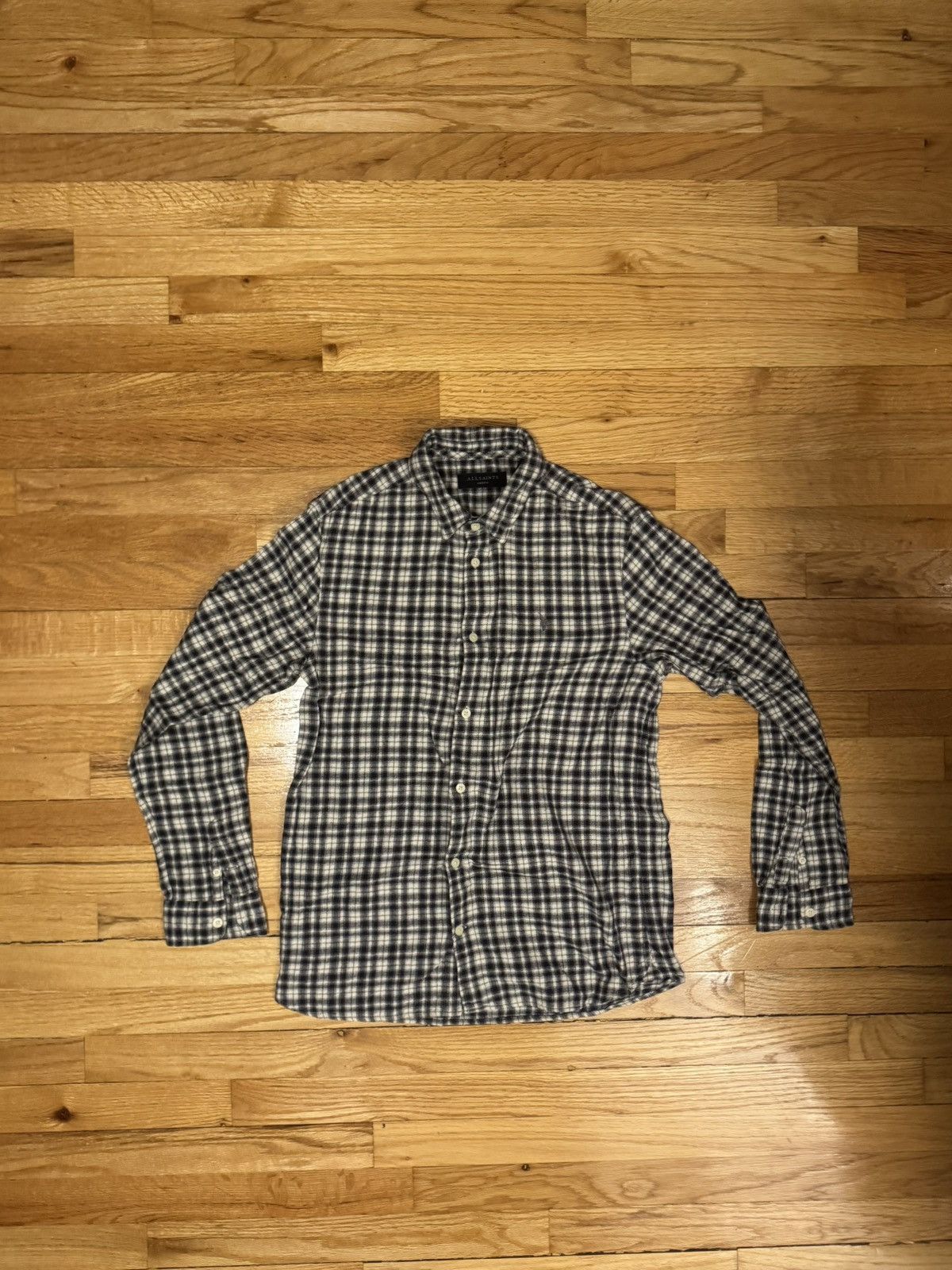 Allsaints AllSaints Checkered Slim-Fit Flannel Size US M / EU 48-50 / 2 - 1 Thumbnail