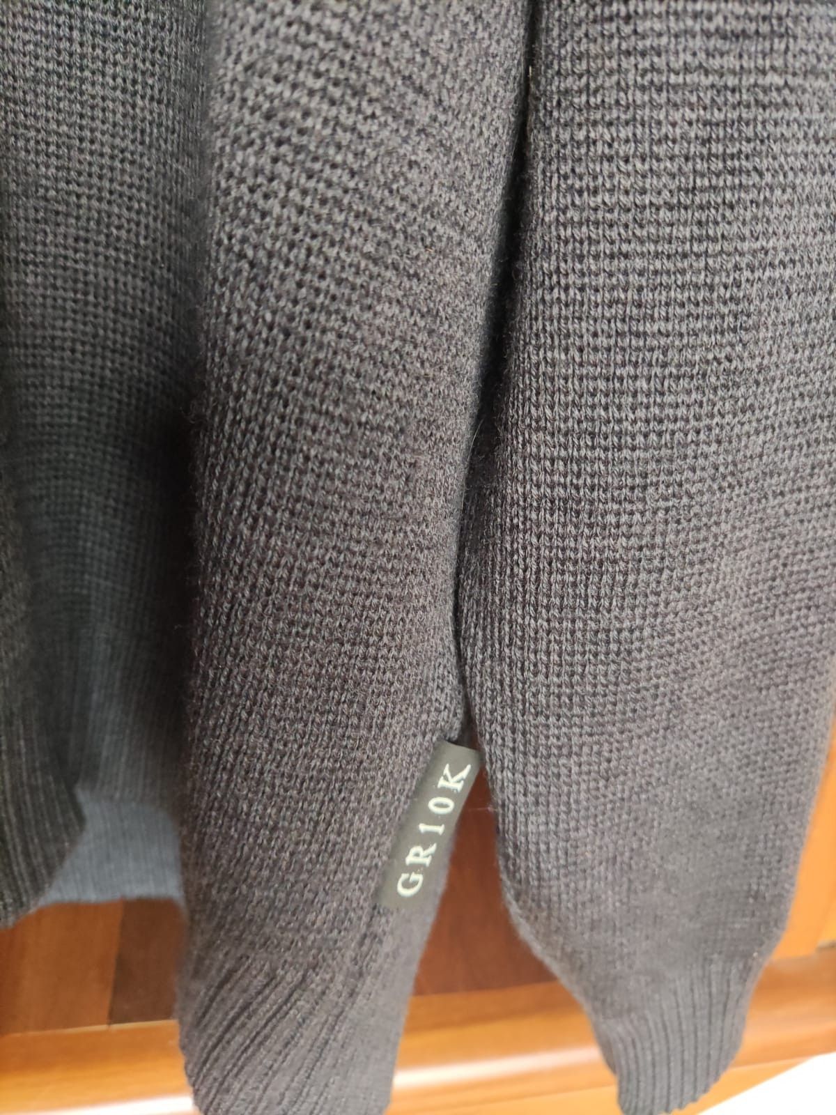 GR10K GR10K - Polo Sweater - Dark Grey Size US L / EU 52-54 / 3 - 4 Thumbnail