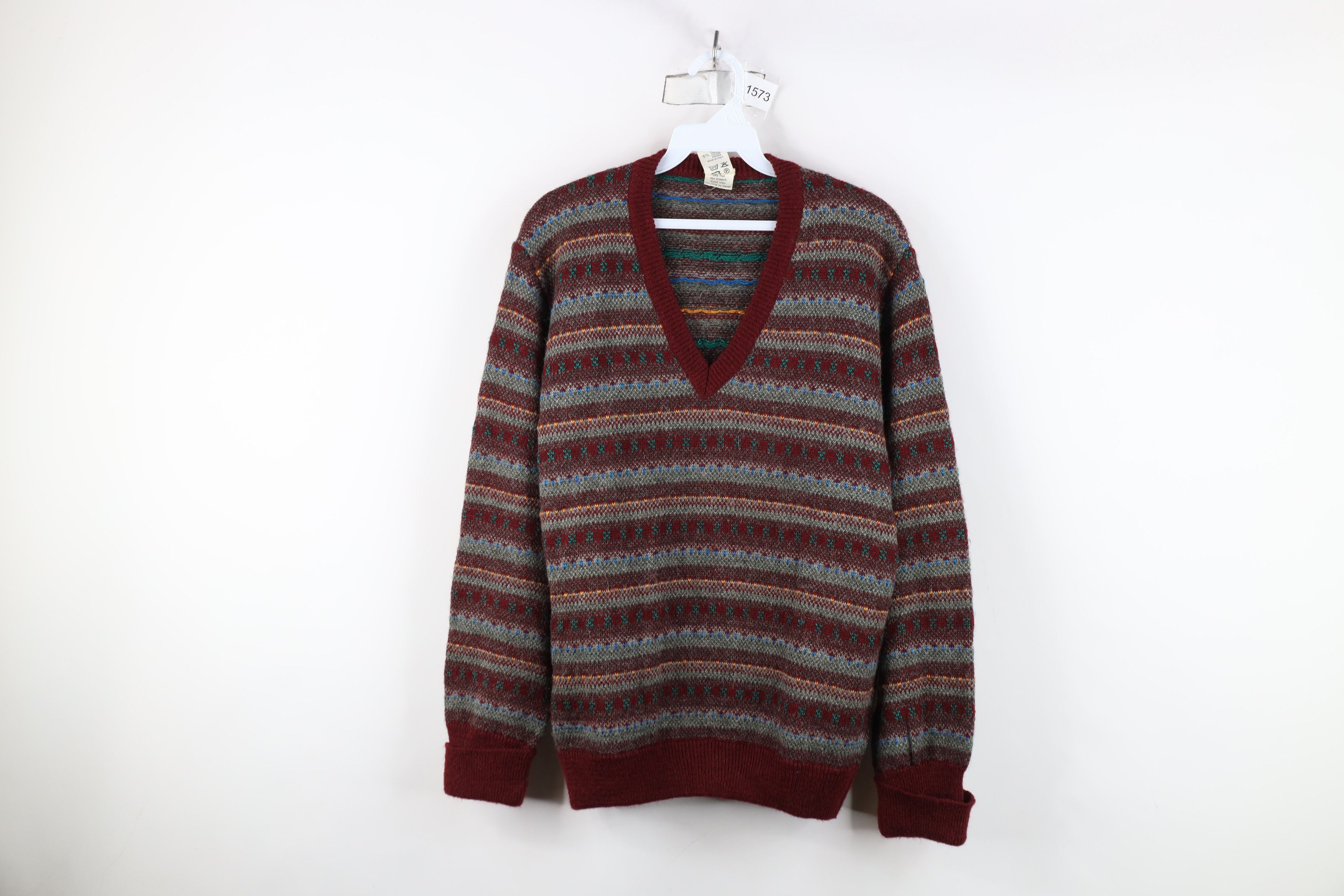 Vintage 90s Streetwear Alpaca Wool Blend Knit Sweater