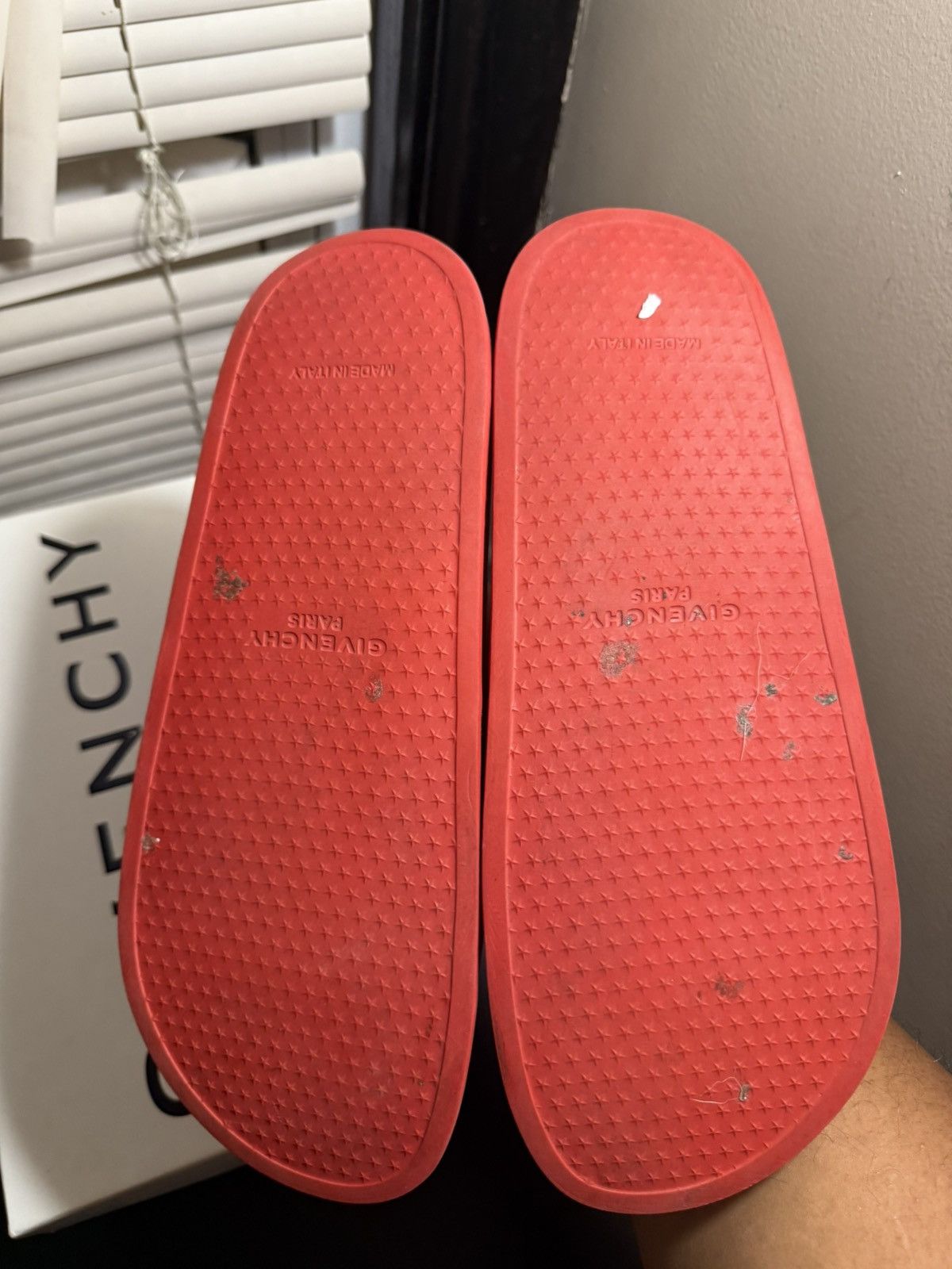 Givenchy Givenchy Red Slides Size 11 Size US 11 / EU 44 - 12 Thumbnail