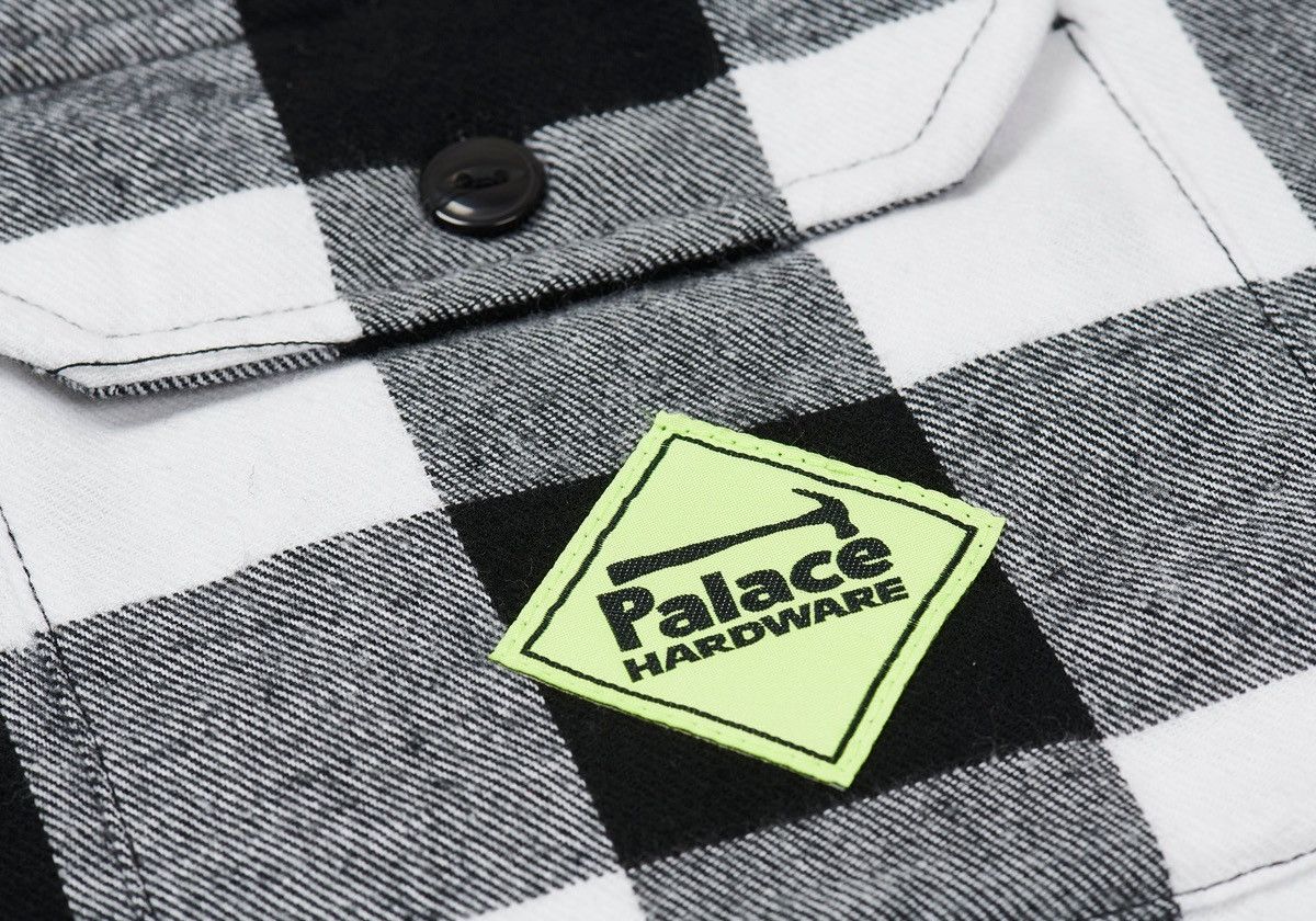 Palace PALACE HARDWARE INSULATED OVERSHIRT WHITE PLAID COTTON XL Size US XL / EU 56 / 4 - 4 Thumbnail