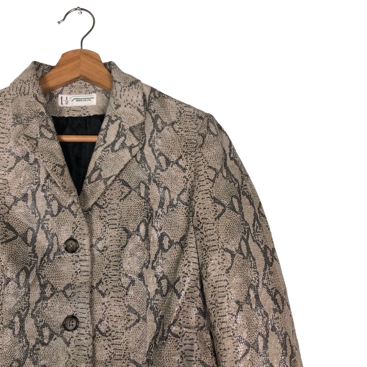 Japanese Brand 🔥Snake Skin Leather Jacket Double Breast Shato Japan Made Size US S / EU 44-46 / 1 - 6 Thumbnail