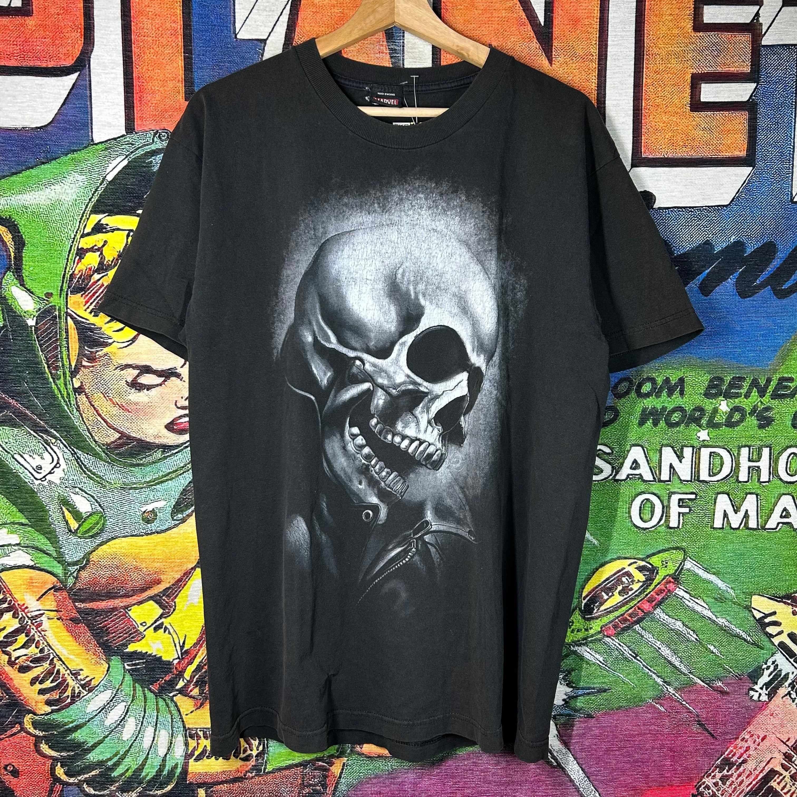 AVIREX - skull full design l/s cutsew