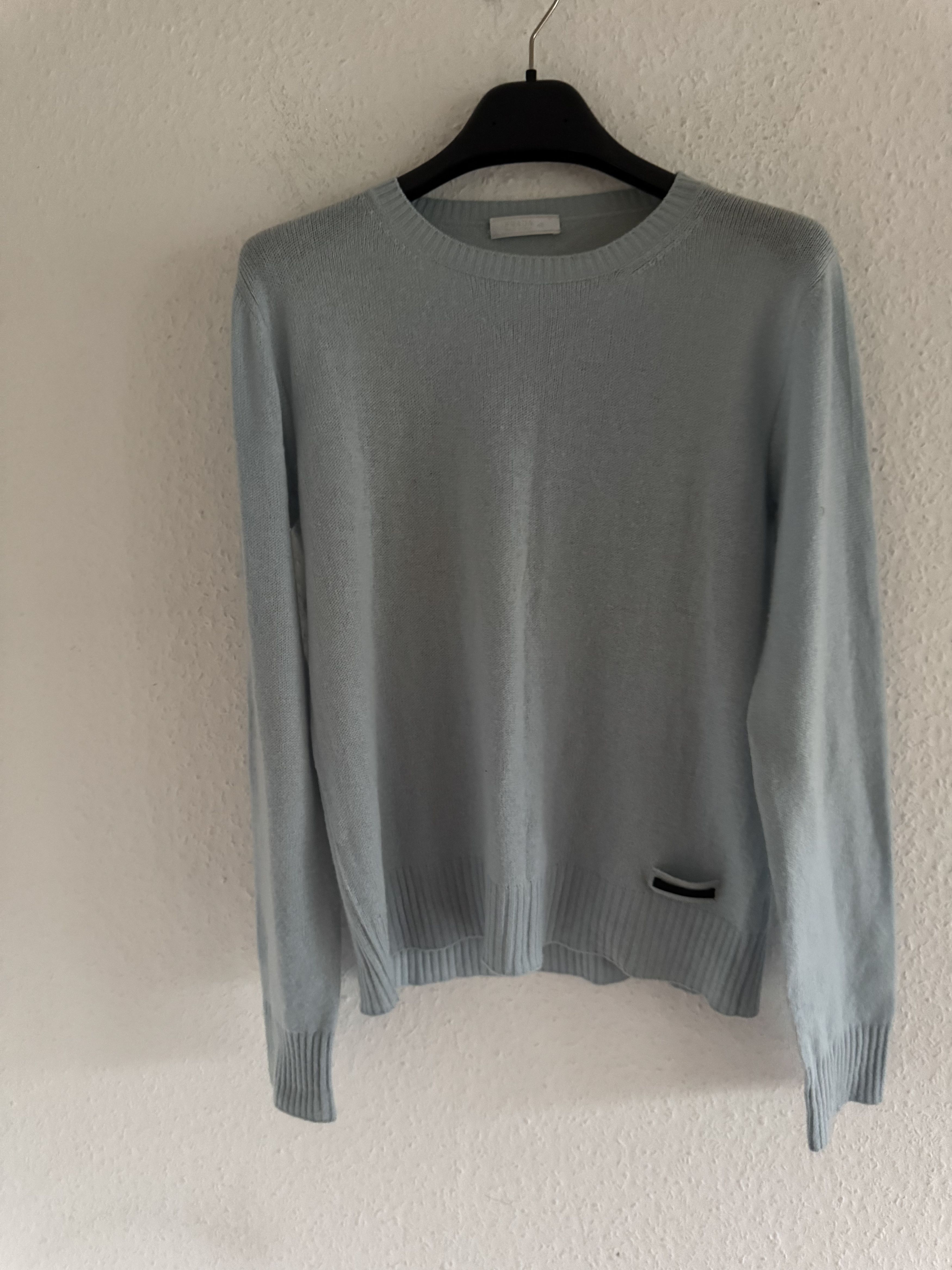 Prada Light Blue Knit Sweater Size US M / EU 48-50 / 2 - 8 Thumbnail