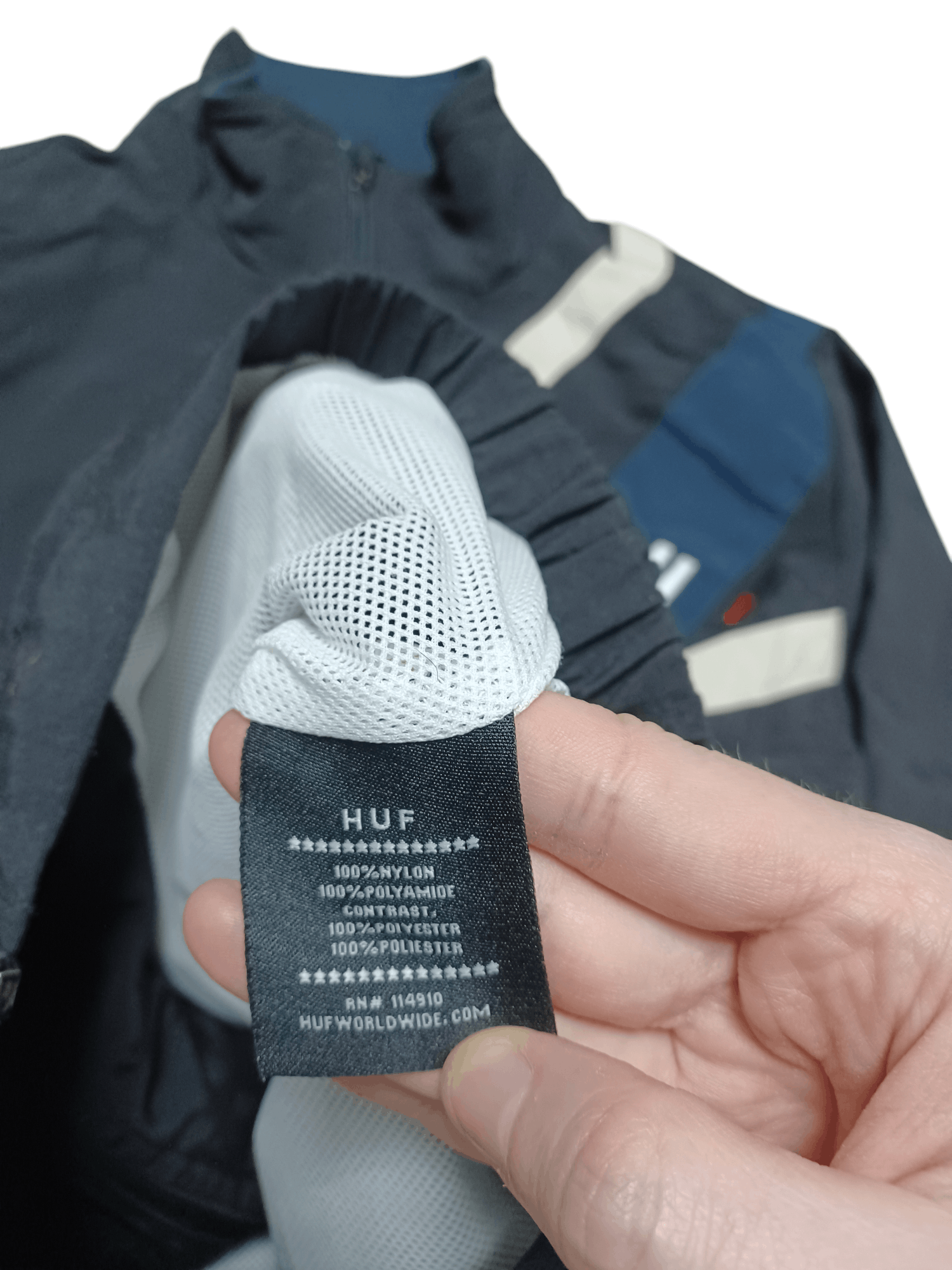 Huf HUF NYLON BIGLOGO DRILL SK8 TRACK JACKET Y2K OPIUM Size US L / EU 52-54 / 3 - 5 Thumbnail