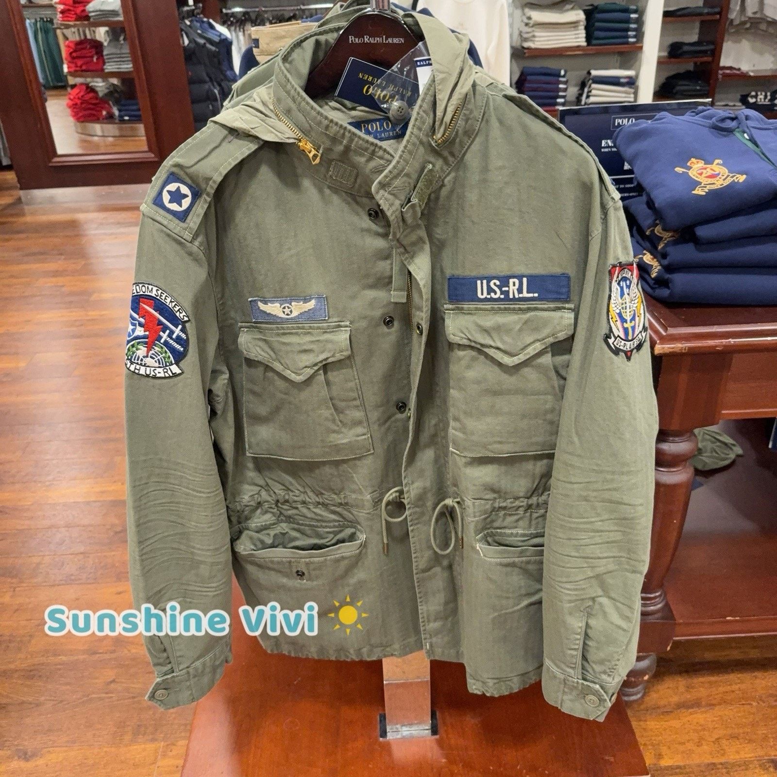 Polo Ralph Lauren NWT Polo Ralph Lauren Men Iconic Field Jacket Patches Olive Size US L / EU 52-54 / 3 - 1 Thumbnail