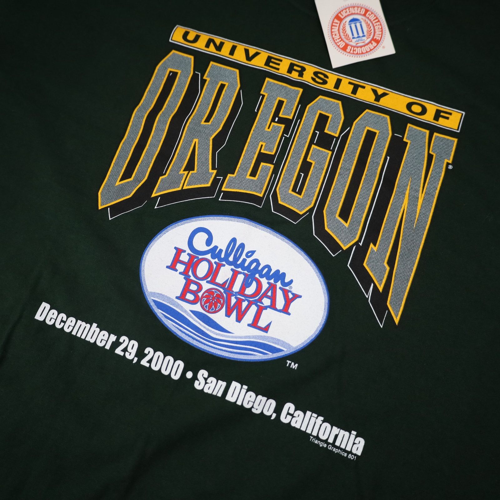 NCAA × Vintage NWT VTG Y2k University of Oregon Ducks Holiday Bowl Tee Size US XXL / EU 58 / 5 - 3 Thumbnail