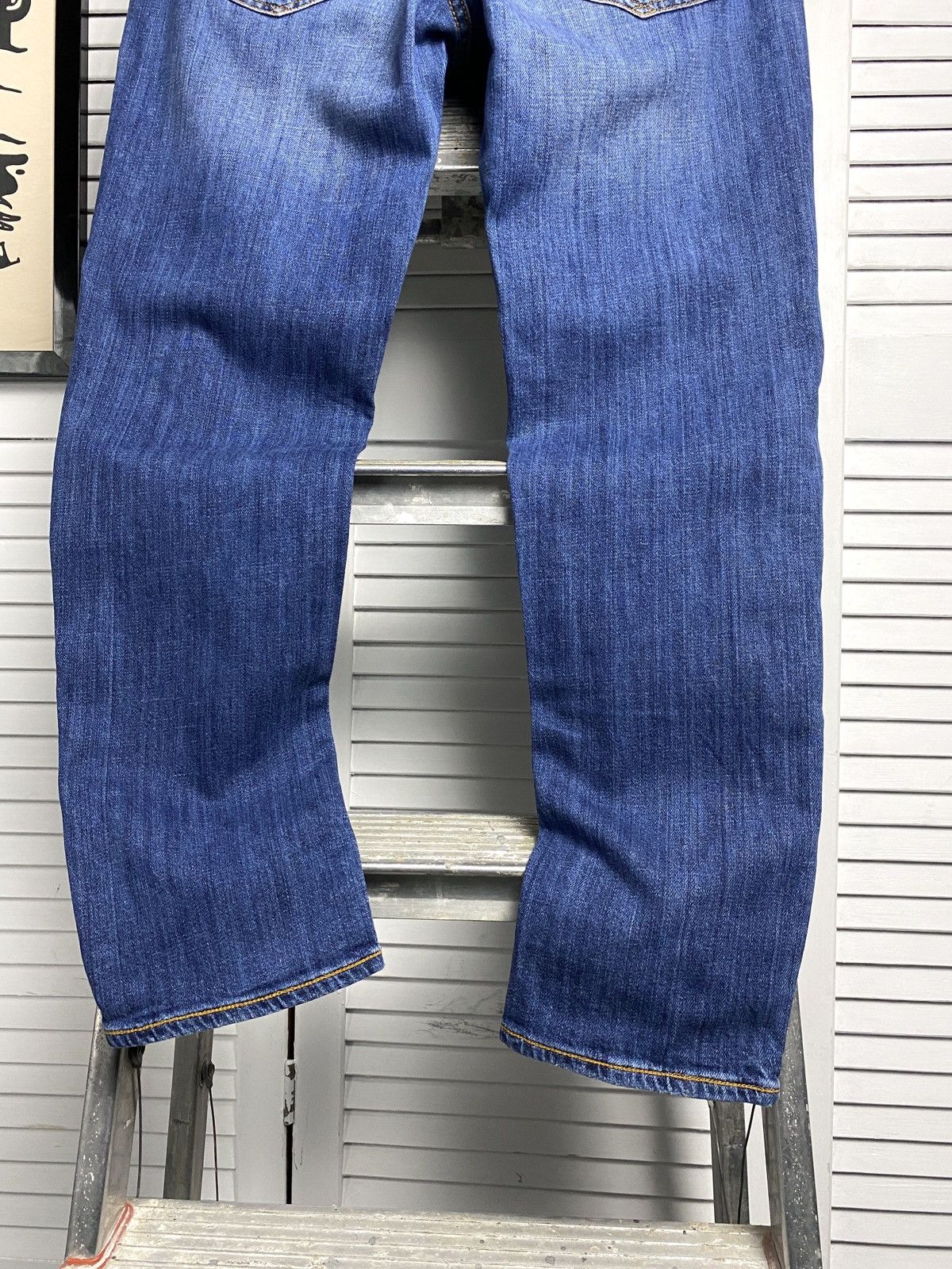 Jacob Cohen × Japanese Brand Jacob Cohen Blue Cotton Straight Leg Mid Rise Denim Jeans Size 27" / US 4 / IT 40 - 7 Thumbnail