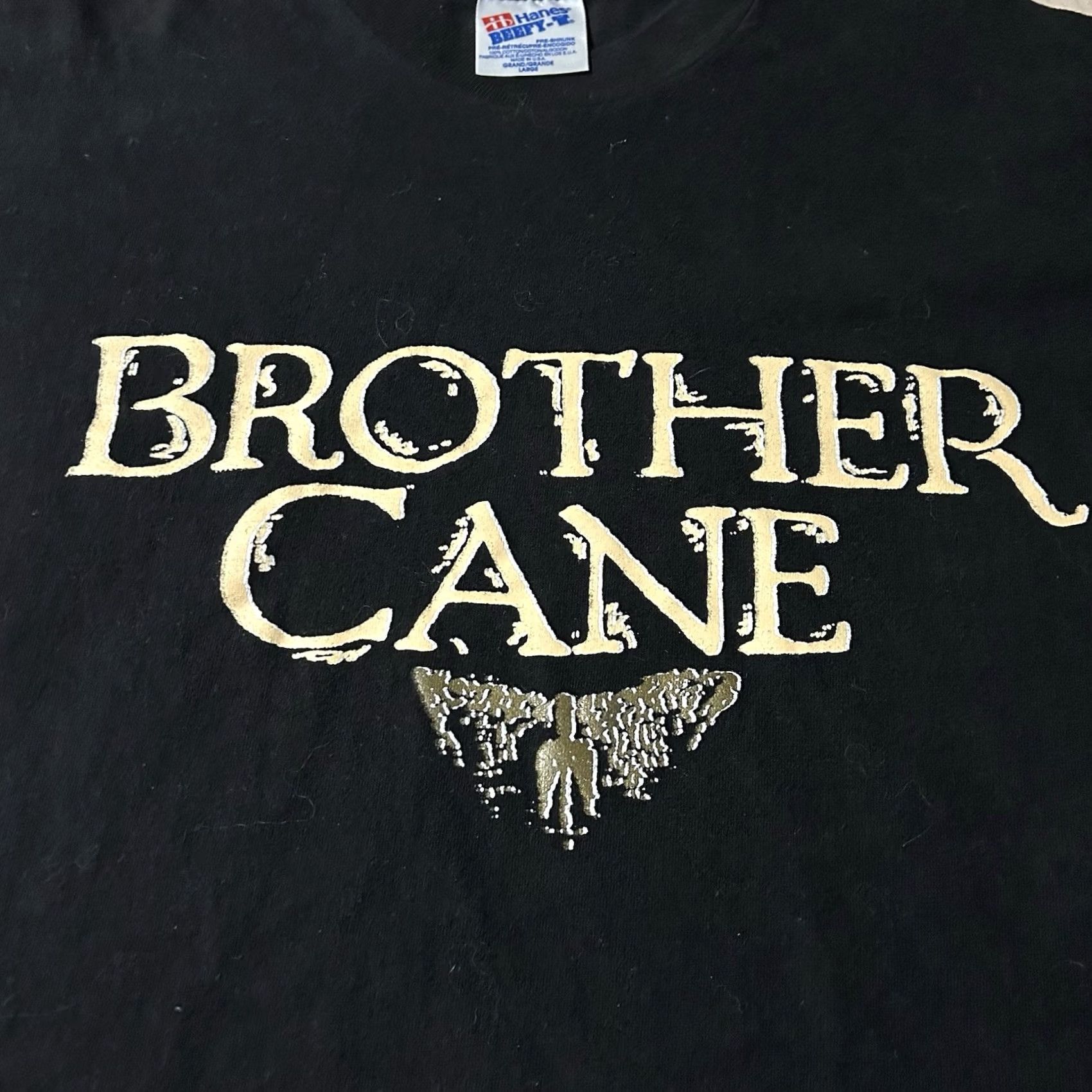 Hanes VINTAGE Hanes Brother Cane Band Shirt L Men Black 90s Shirt Mens Regular Size L Size US L / EU 52-54 / 3 - 2 Thumbnail