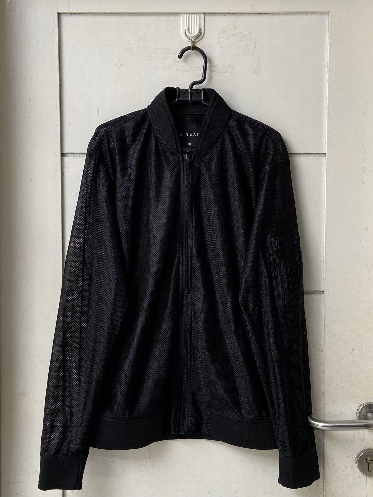 image of Designer Tbj Nearby Black Mesh Jacket, Men's (Size Large)