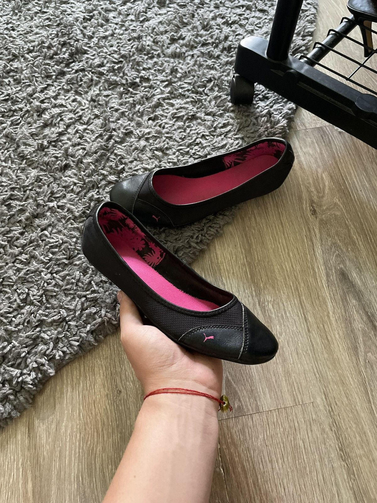 Puma × Vintage Vintage 00s Puma Ballet Flats Y2K Speedcat Princess Shoes Size US 7.5 / IT 37.5 - 3 Thumbnail
