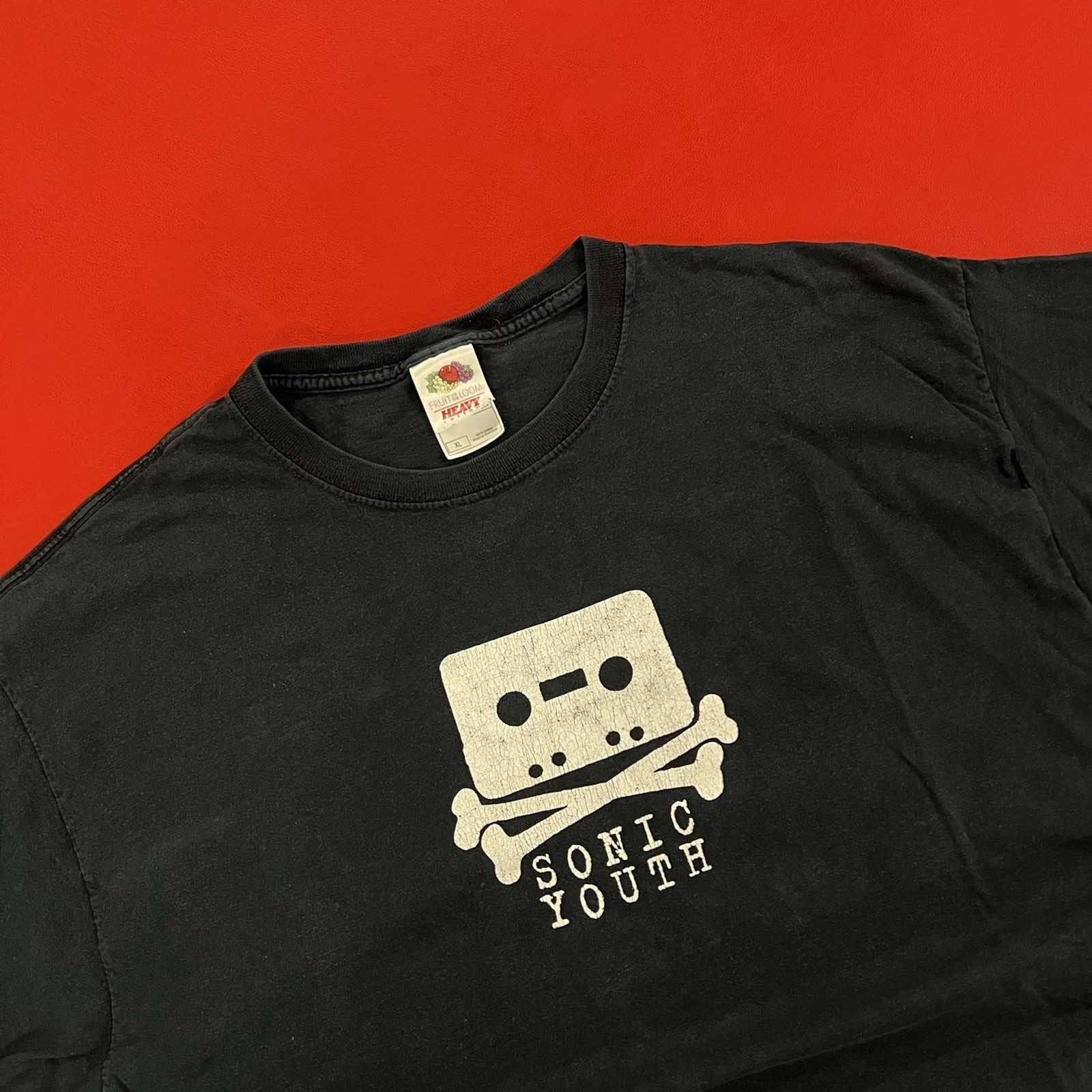 Band Tees × Vintage Vintage 90s Sonic Youth Skull Cassette Shirt Band tee Sz XL Size US XL / EU 56 / 4 - 3 Thumbnail