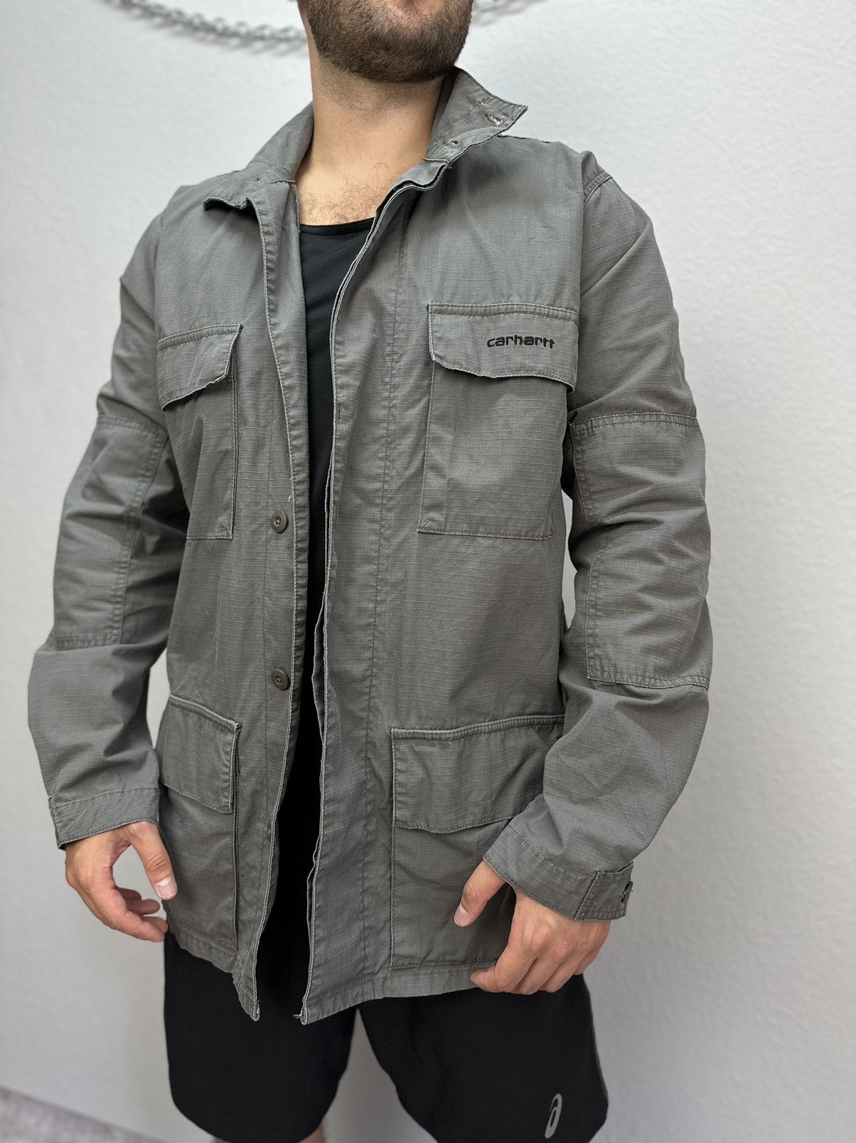 Carhartt × Vintage Vintage Carhartt Jacket Ripstop Y2K Archival Rare Size US L / EU 52-54 / 3 - 2 Thumbnail