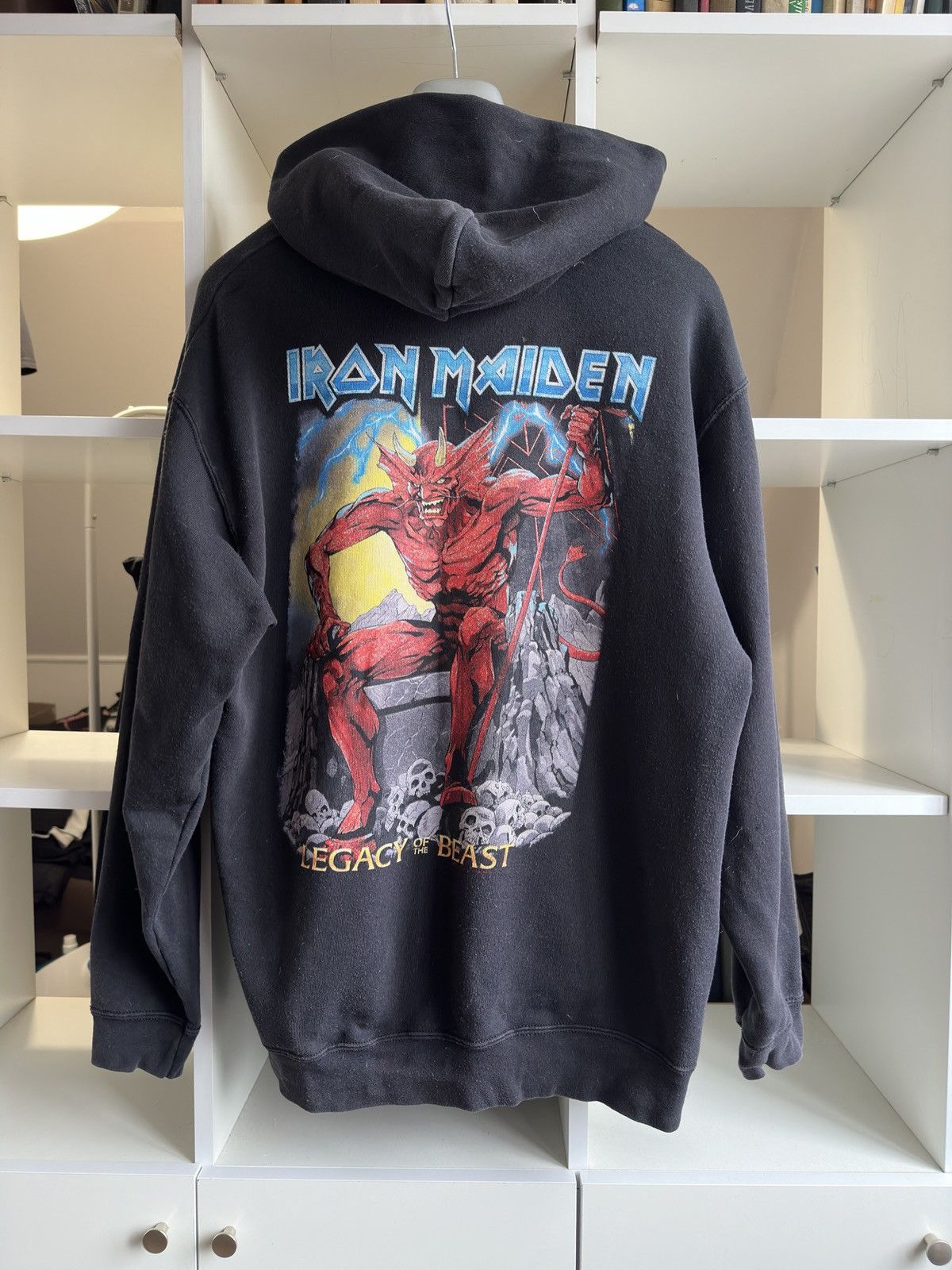 Vintage Iron Maiden print hoodie