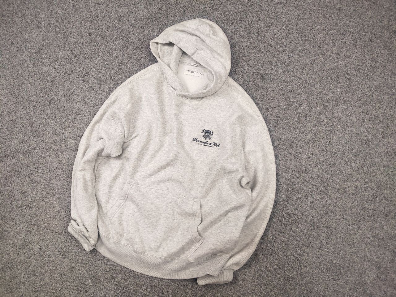 Abercrombie & Fitch Abercrombie & Fitch Logo oversized fleece Hoodie Vintage Size US L / EU 52-54 / 3 - 3 Thumbnail