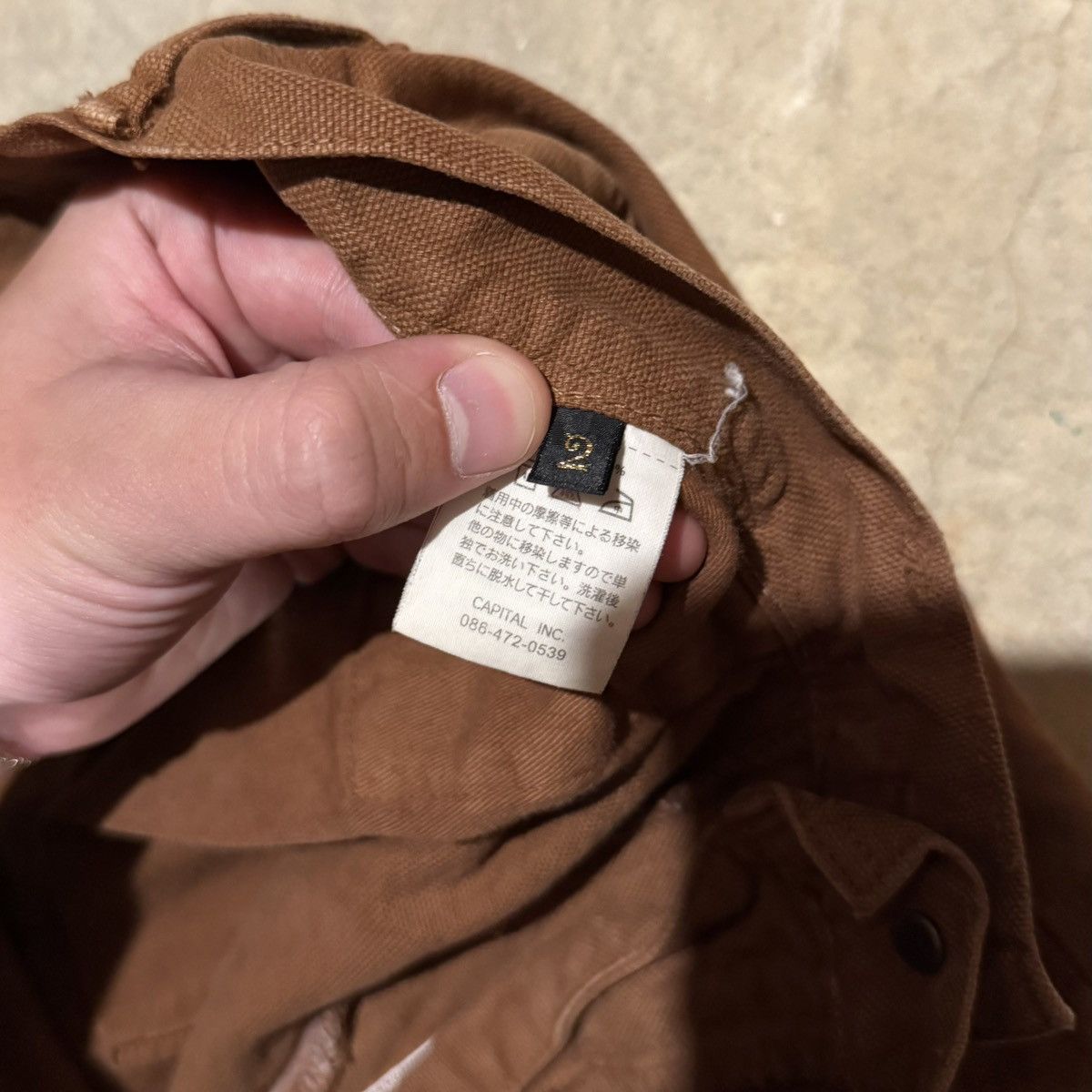 Kapital Kapital Cargo Pocket Stenciled Canvas Bootcut Work Pants Size US 30 / EU 46 - 12 Thumbnail