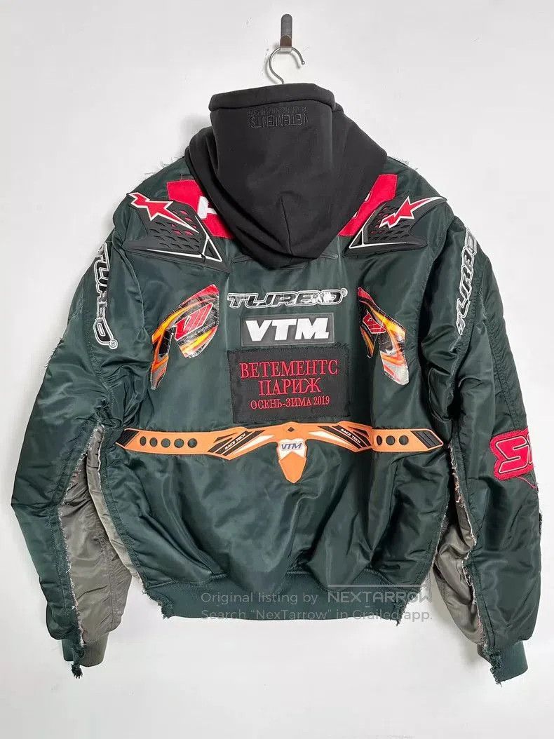 Vetements vetements x alpha bomber jacket with silicone design. Size US S / EU 44-46 / 1 - 3 Thumbnail