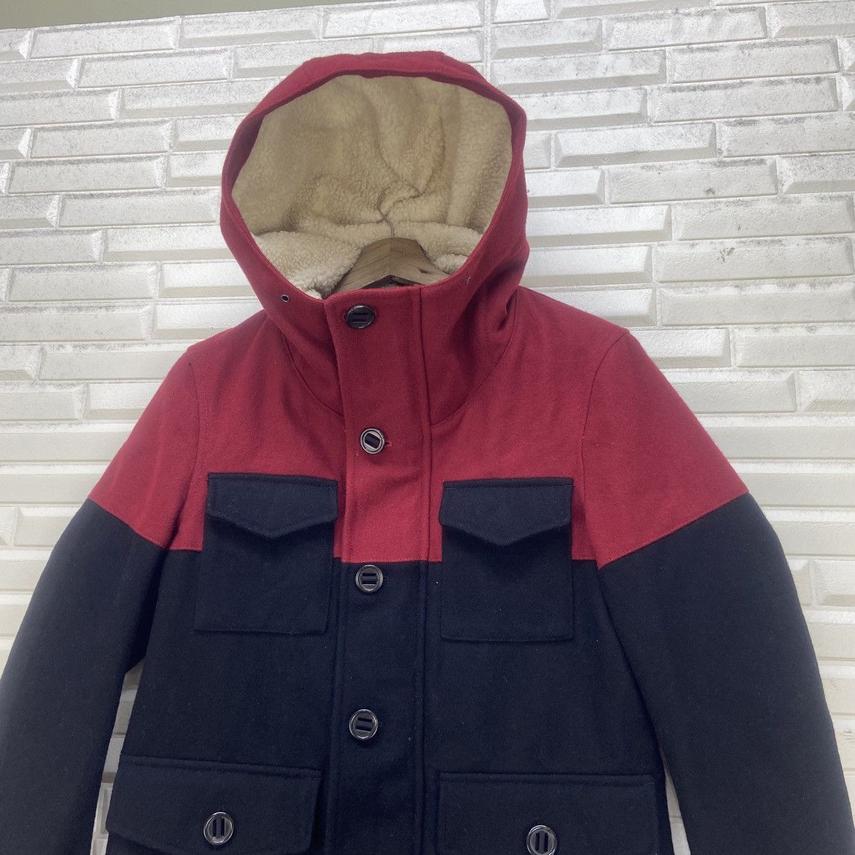 Japanese Brand Japanese Brand Takeo Kikuchi Two-tone Wool Jacket Size US S / EU 44-46 / 1 - 8 Thumbnail