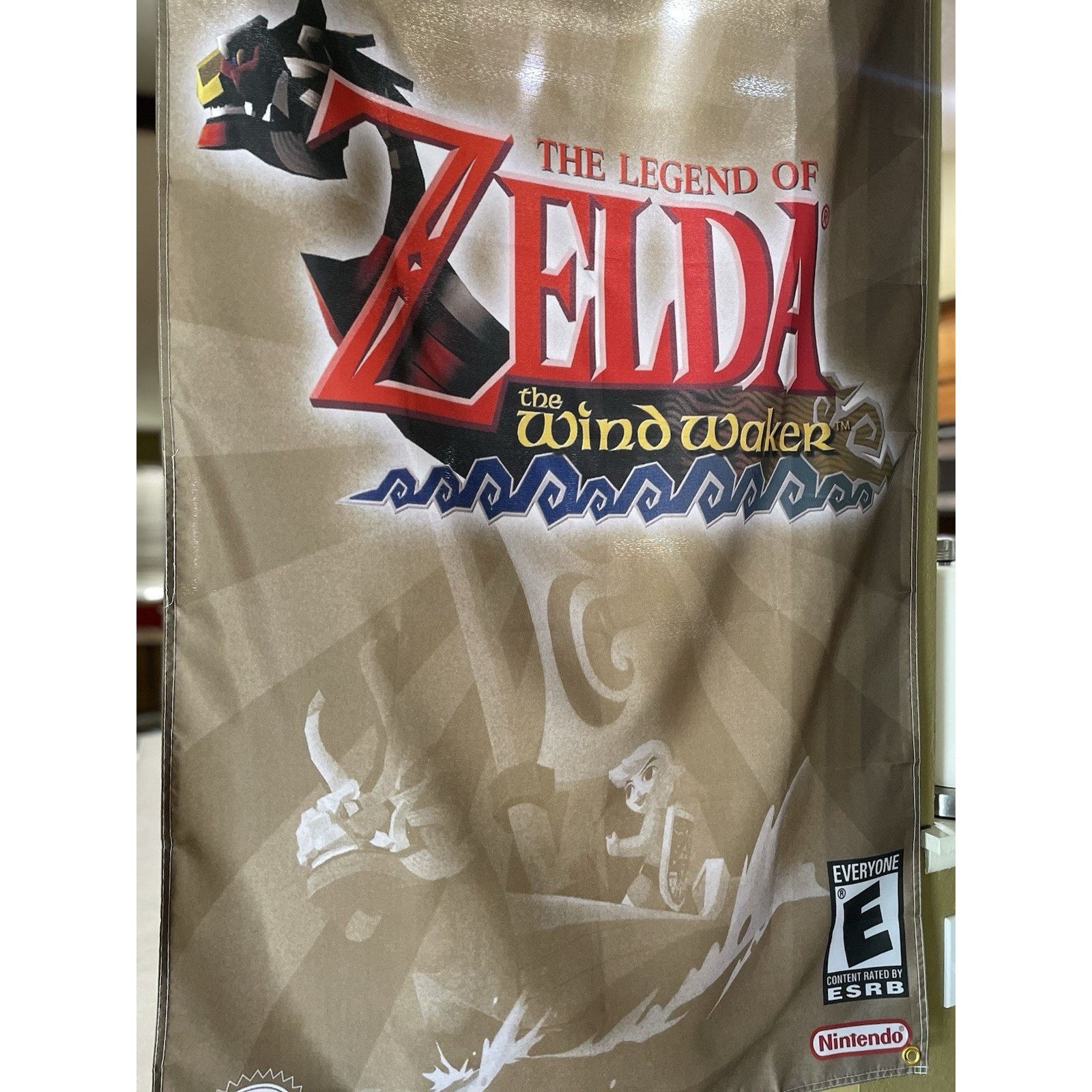 Nintendo Legend of Zelda The Wind Waker 5ft Flag Nintendo GameCube Size ONE SIZE - 2 Thumbnail