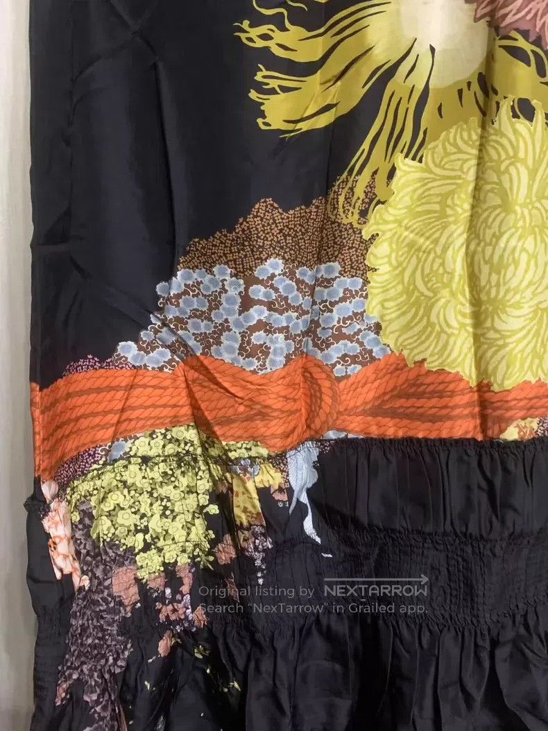 Dries Van Noten Dries Van Noten Runway-Exclusive Blooming Flower Silk Dres Size M / US 6-8 / IT 42-44 - 3 Thumbnail