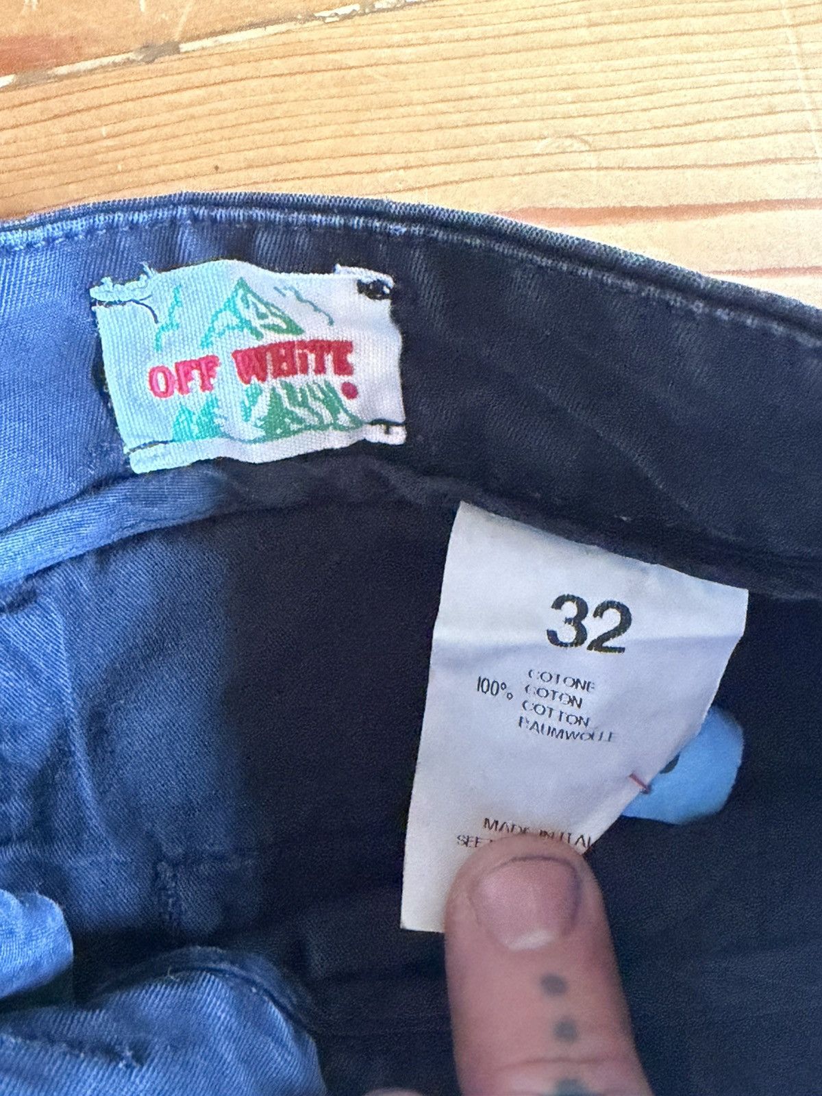 Off-White Off white pants with native American motif Size US 32 / EU 48 - 3 Thumbnail