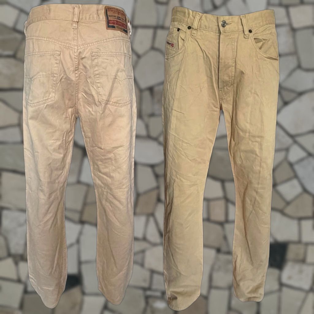 Diesel DIESEL Industry “Cheyenne” Denim Jeans 34 L32 Beige Made in Italy Size US 34 / EU 50 - 1 Thumbnail