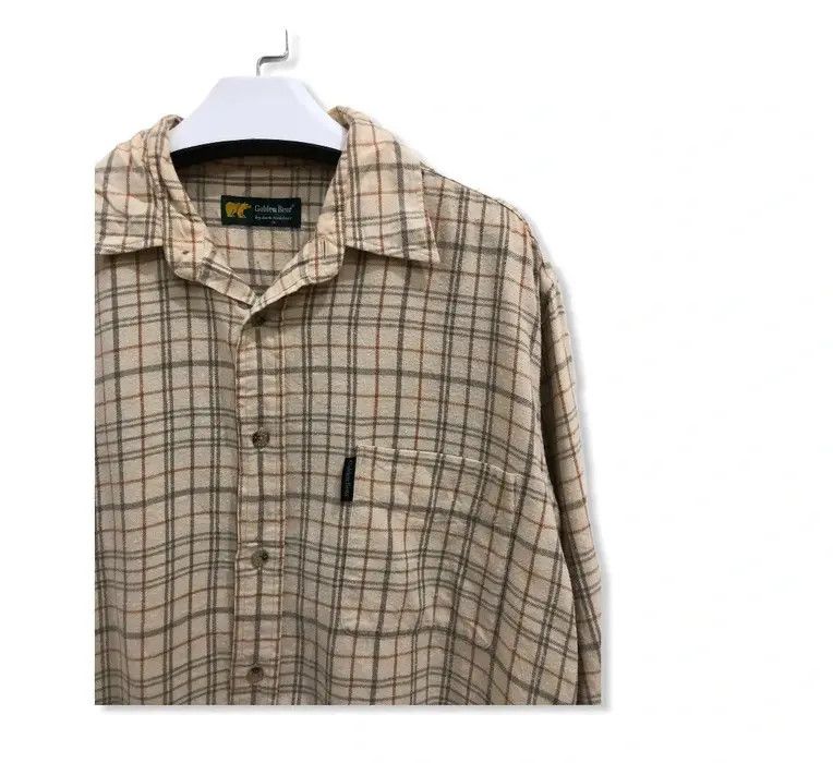 Golden Bear Vintage Golden Bear Plaid Tartan Flannel Shirt 👕 Size US M / EU 48-50 / 2 - 2 Thumbnail
