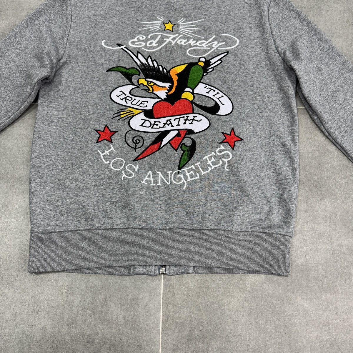 Ed Hardy Ed Hardy Till Death Los Angeles Bomber Tracktop Zip Jacket Size US L / EU 52-54 / 3 - 18 Thumbnail