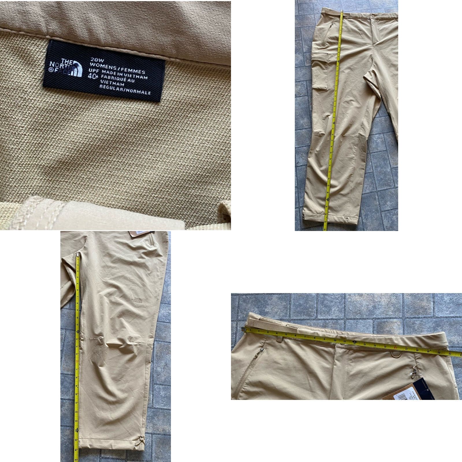 The North Face The North Face Pants Women 20W Khaki UPF 40+ Flashdry-XD Bridgeway Jeans? (Note: The original says Pants, Bridgeway Pants; avoid adding "Jeans") Size 42" / US 20 - 8 Thumbnail