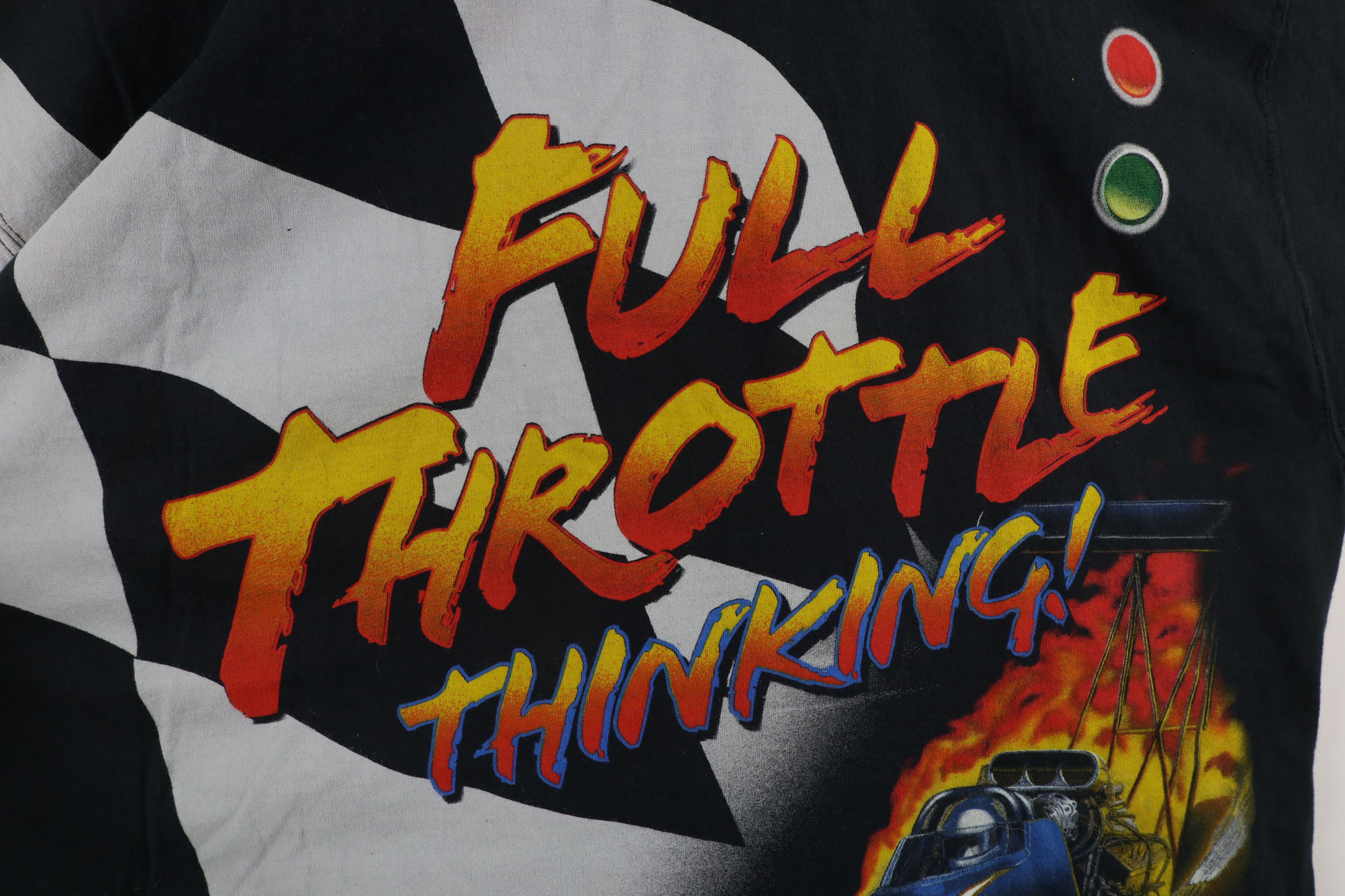 Vintage Vintage 90s Tenneco Automotive Drag Racing T-Shirt Black Size US XXL / EU 58 / 5 - 8 Thumbnail