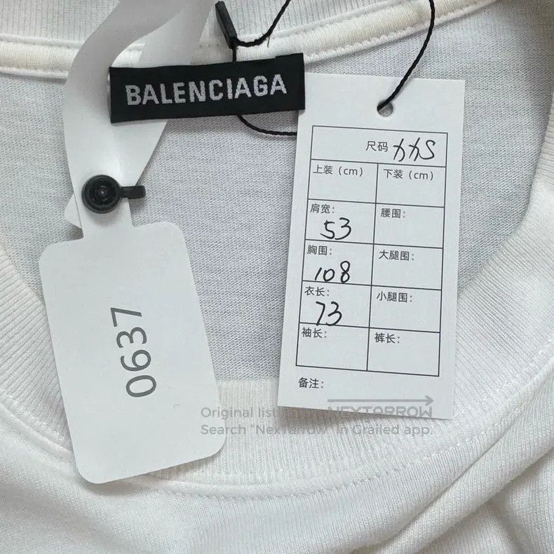 Balenciaga Balenciaga Classic Portrait Letter Logo Short Sleeve Size US XXS / EU 40 - 2 Thumbnail