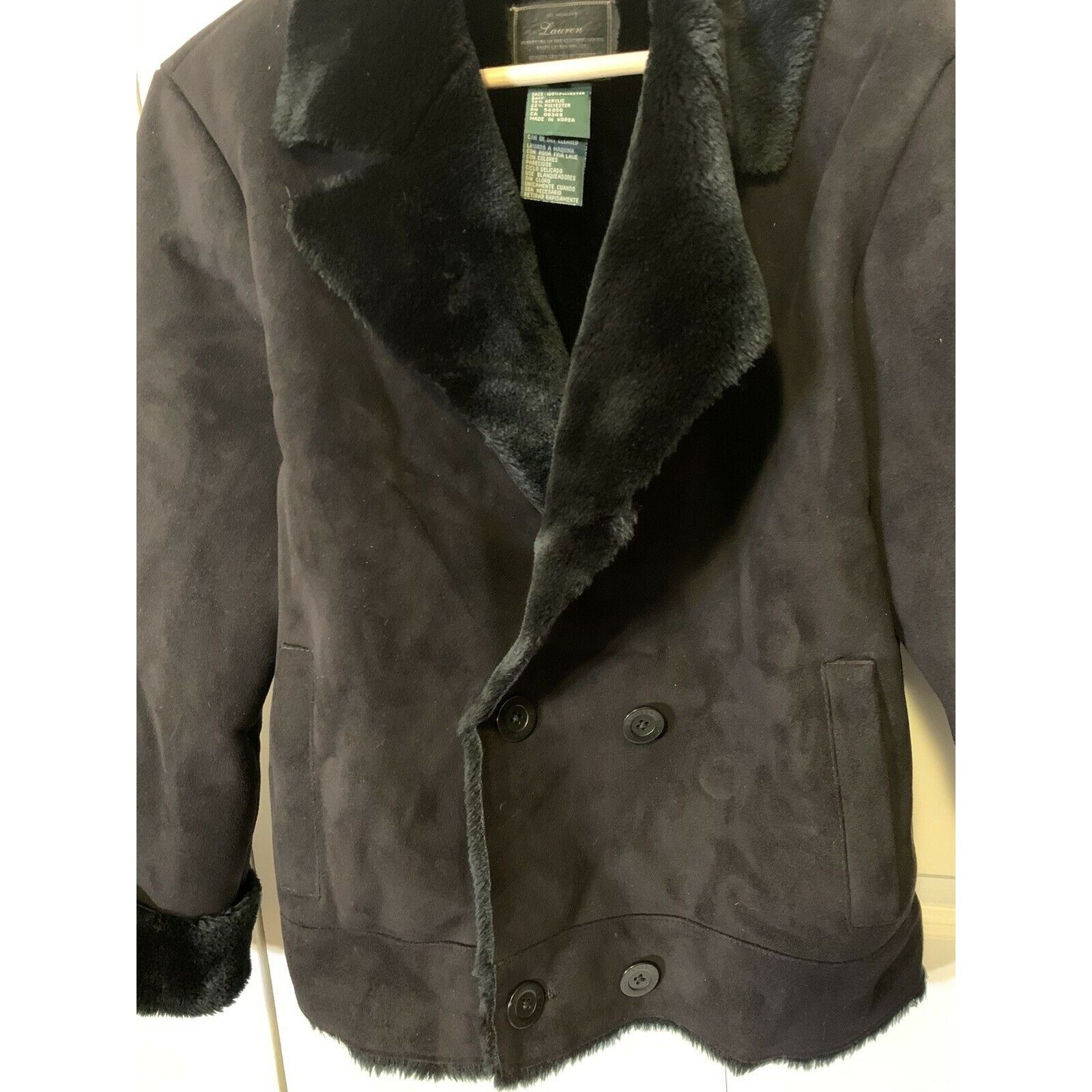 Ralph Lauren Black Label Ralph Lauren Label Black Women’s Plush Jacket faux Shearling Size M / US 6-8 / IT 42-44 - 10 Thumbnail