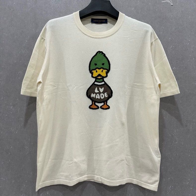 Louis Vuitton louis vuitton beige duck graphic t-shirt Size US XXL / EU 58 / 5 - 7 Thumbnail