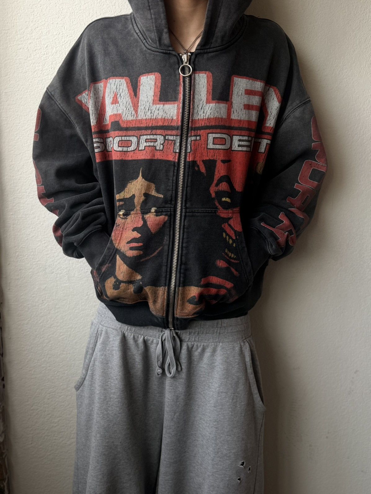 Vale Vale Faded Graphic Zip Up Size US M / EU 48-50 / 2 - 1 Thumbnail