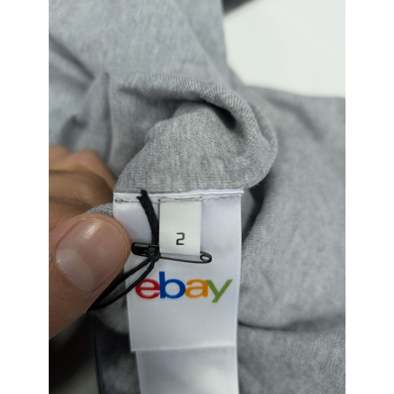Balenciaga × eBay o1rshd1 Inside Out Oversized T-Shirt in Heather Grey Size US M / EU 48-50 / 2 - 11 Thumbnail
