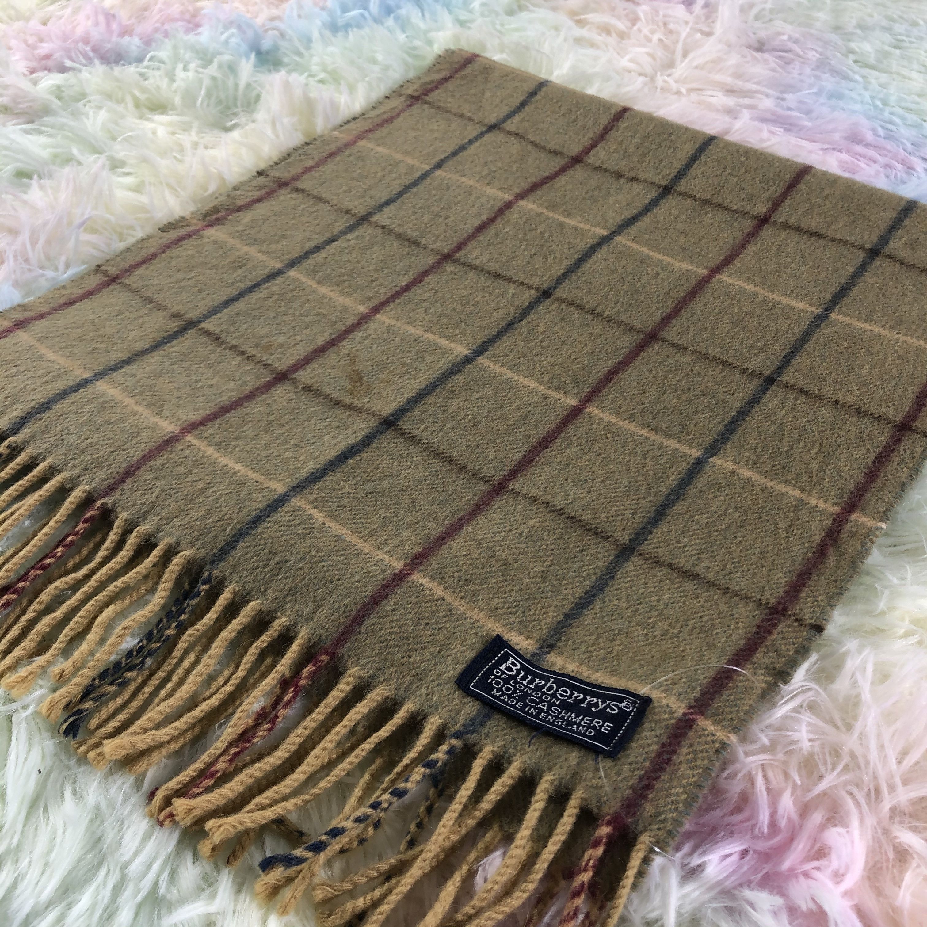 Burberry × Vintage Burberry Scarf / Muffler / Neckwear - KM189 Size ONE SIZE - 3 Thumbnail
