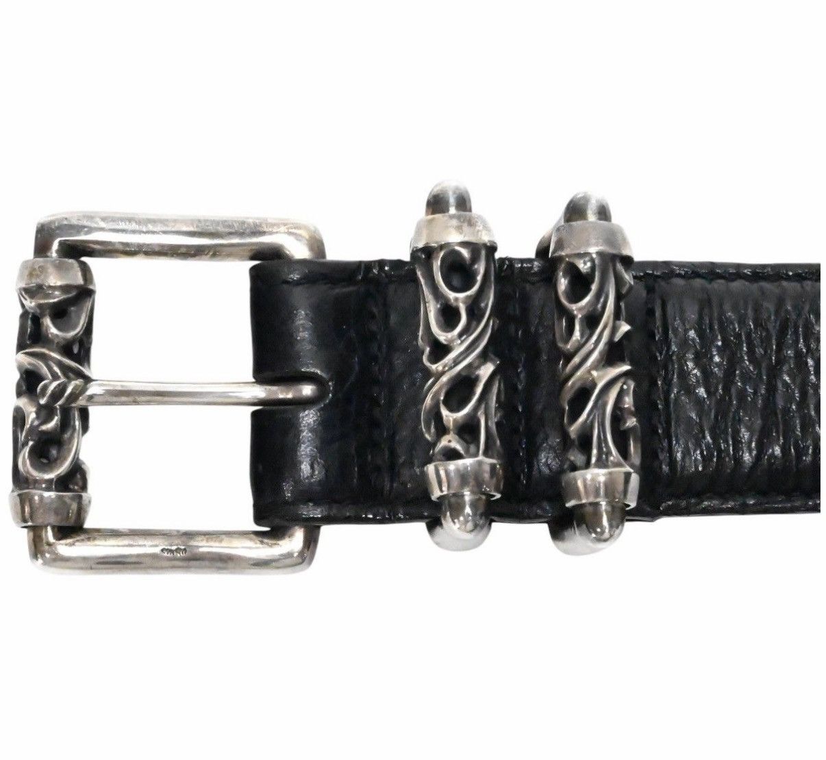 Chrome Hearts 36inch Chrome Hearts Roller Leather Belt 1.5 Size ONE SIZE - 4 Thumbnail